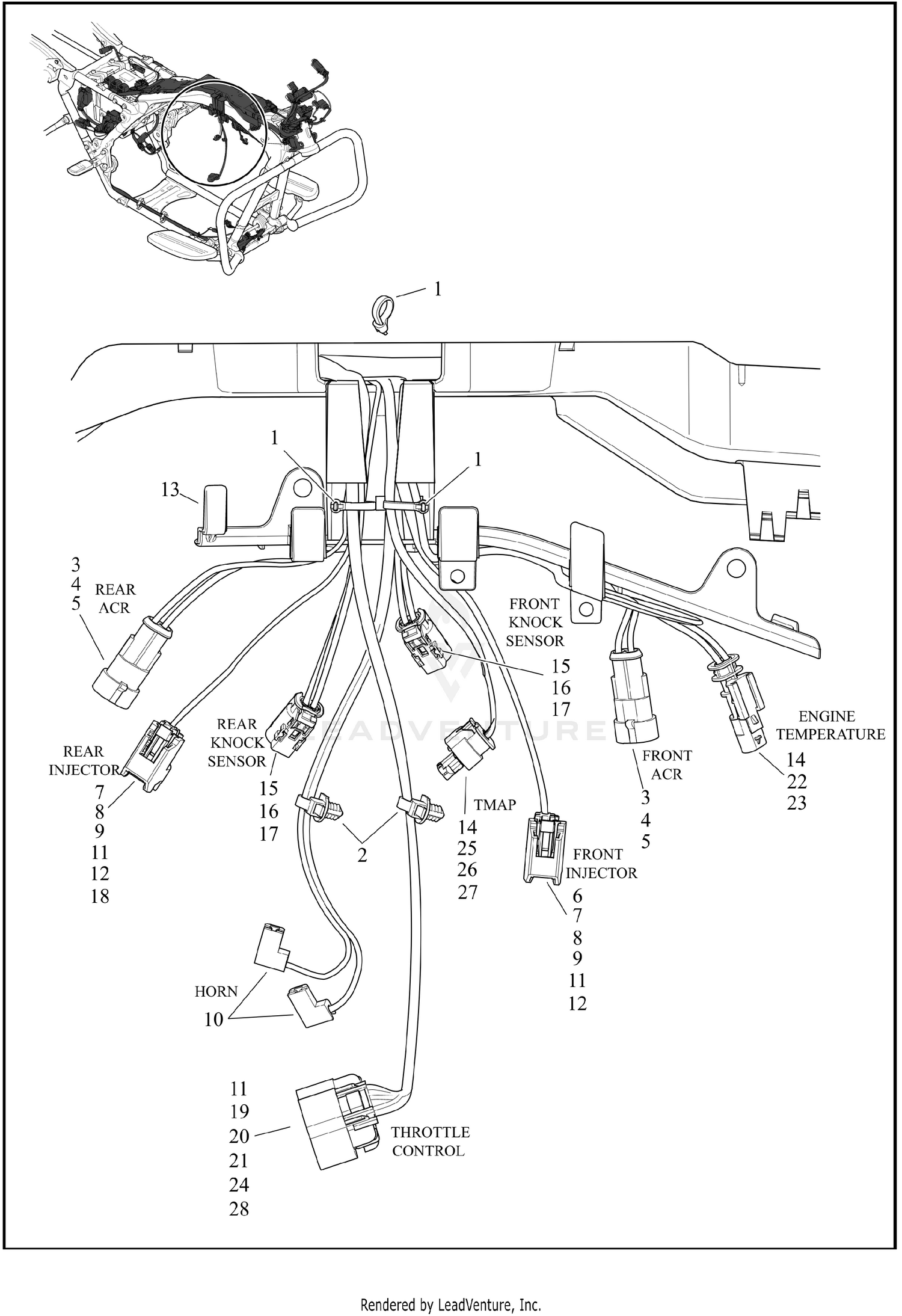 WIRING HARNESS, MAIN, ABS - FLTRXP (2 OF 9)