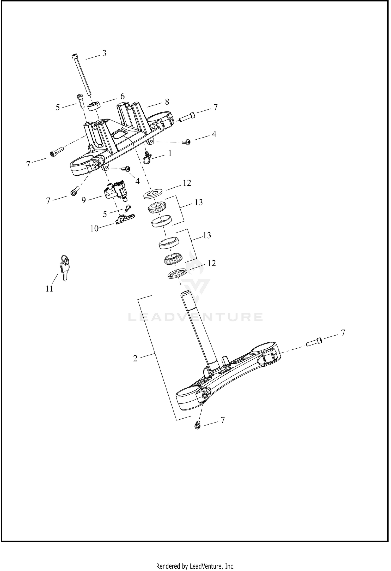 FORK BRACKETS, FRONT