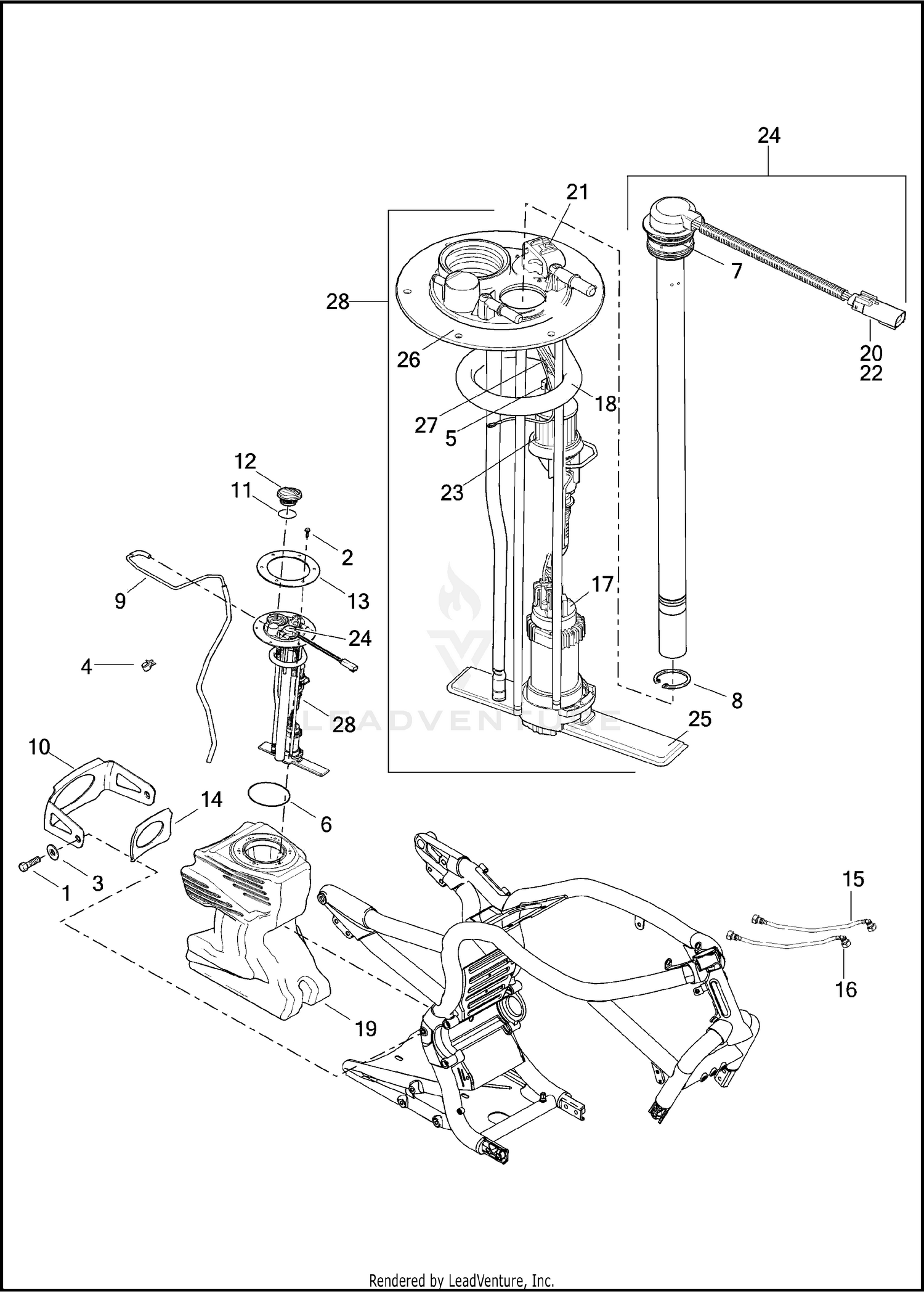 FUEL TANK & FUEL MODULE