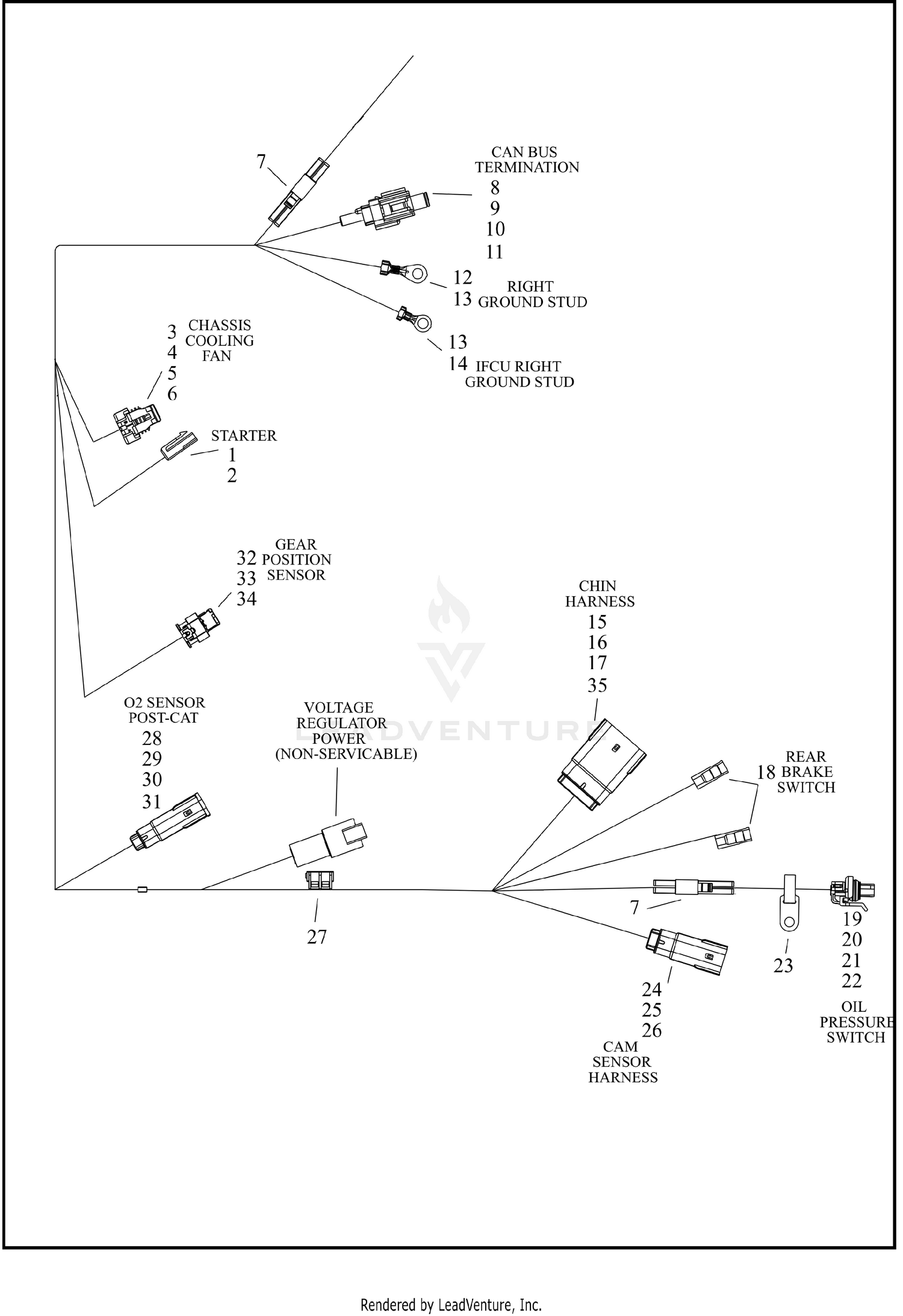 WIRE HARNESS, MAIN - FLTRX/FLTRXL (6 OF 9)