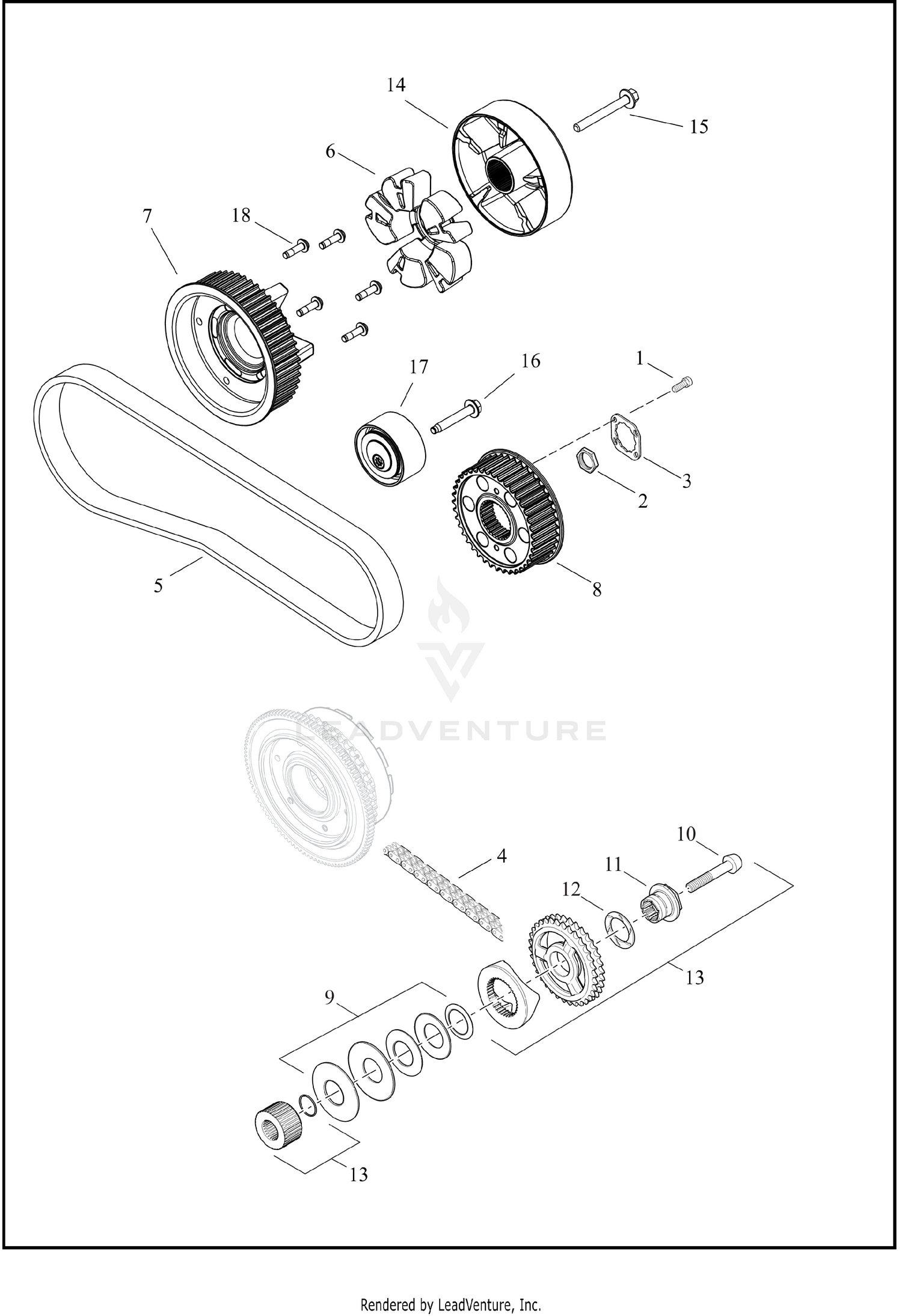 BELT, CHAIN AND SPROCKETS