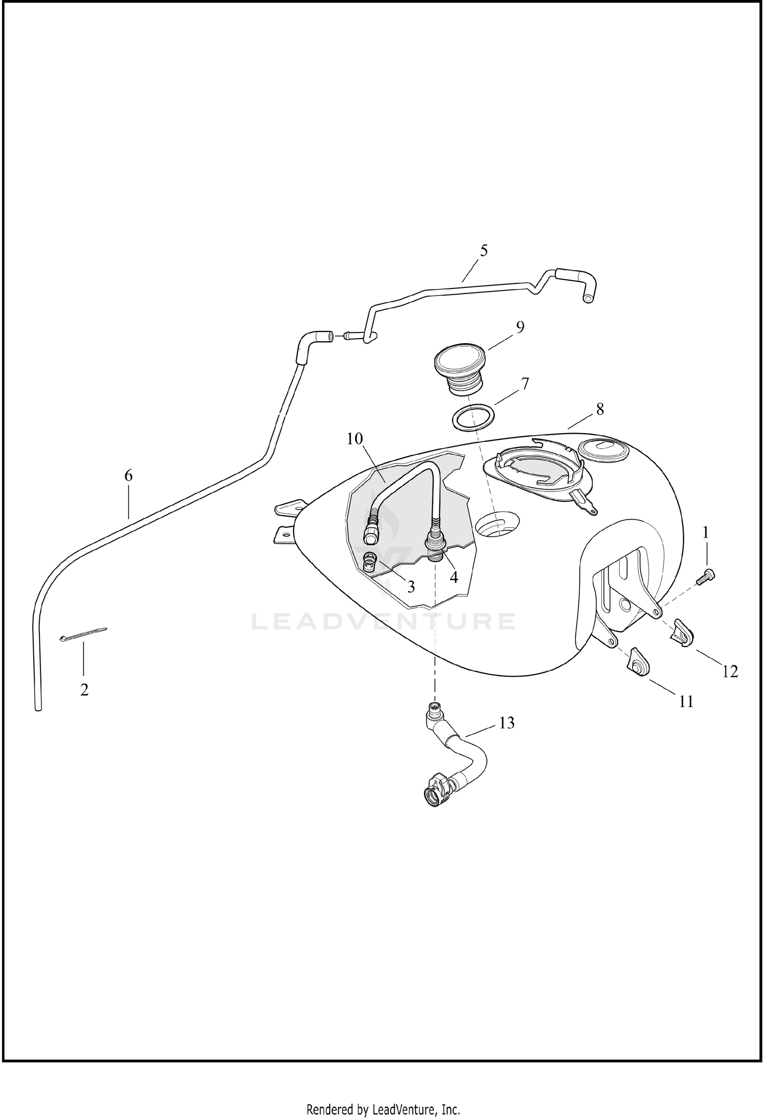 FUEL TANK - FLHP