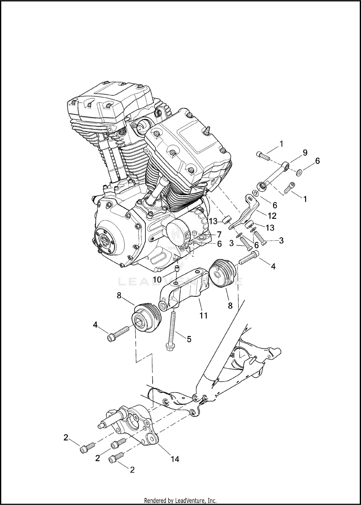 ENGINE MOUNTS AND STABILIZER LINK