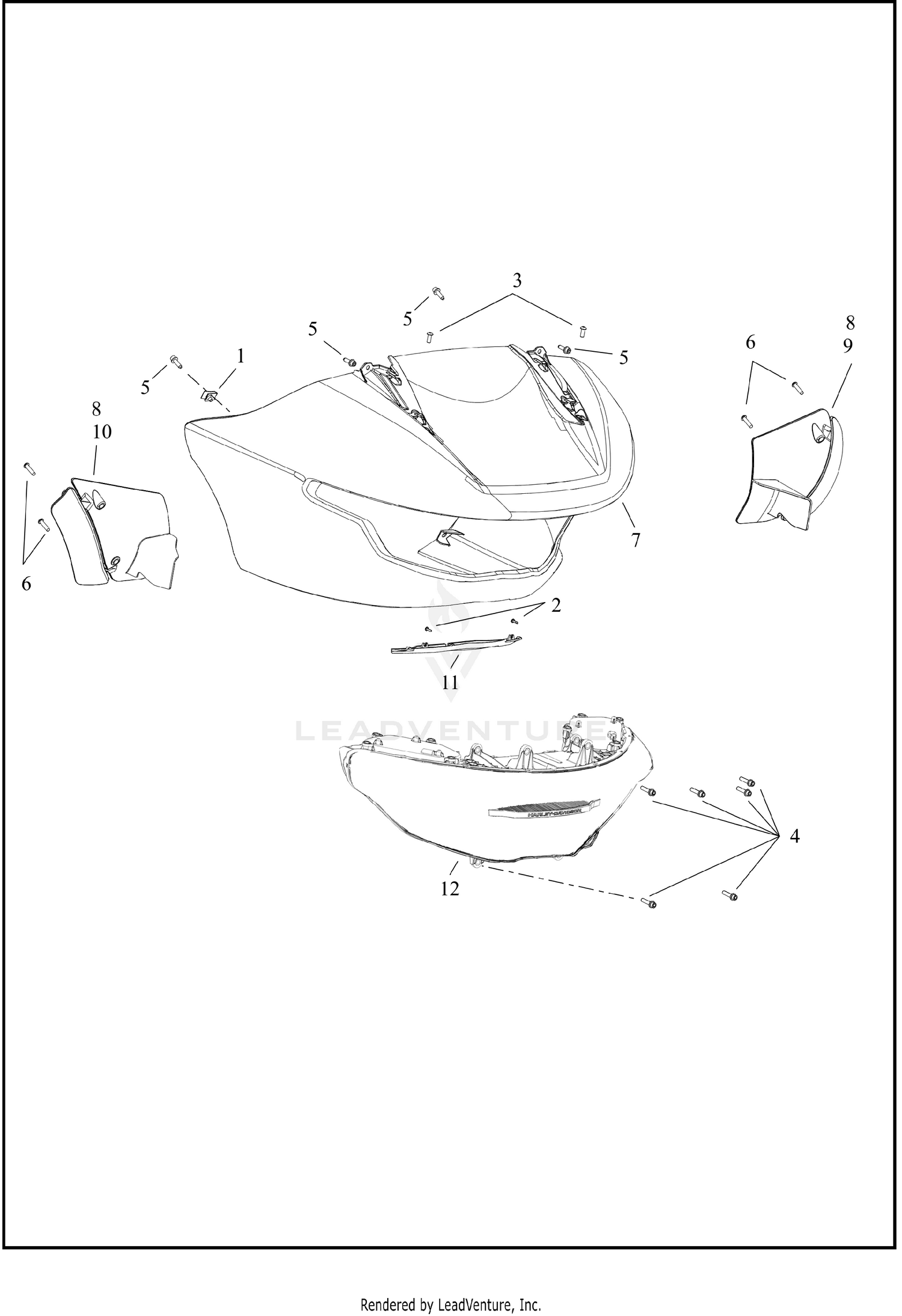 WINDSHIELD, FAIRING AND FRONT LIGHTING (2 OF 2)