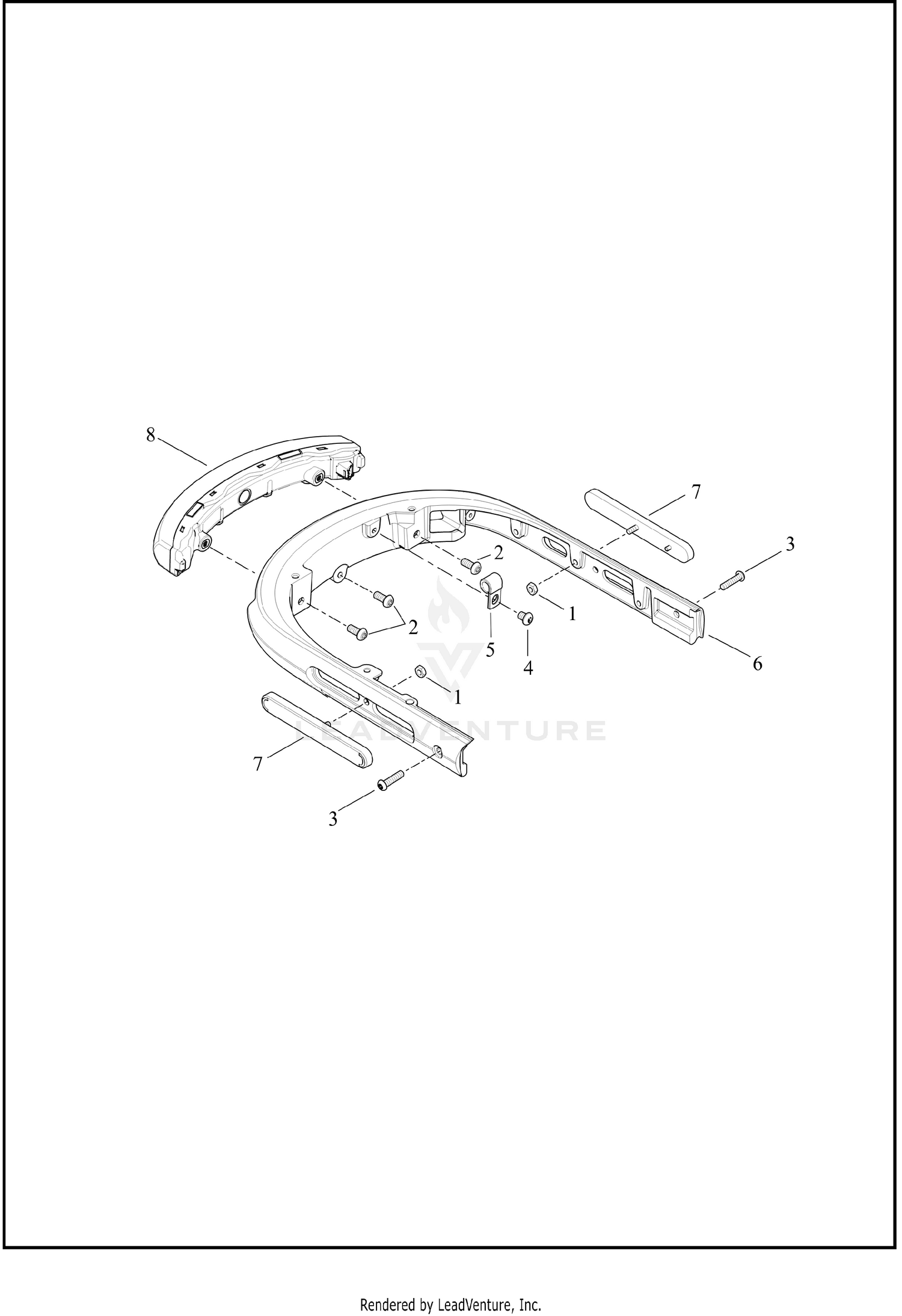 TAILLIGHT AND FENDER REAR SUPPORT ASSEMBLY