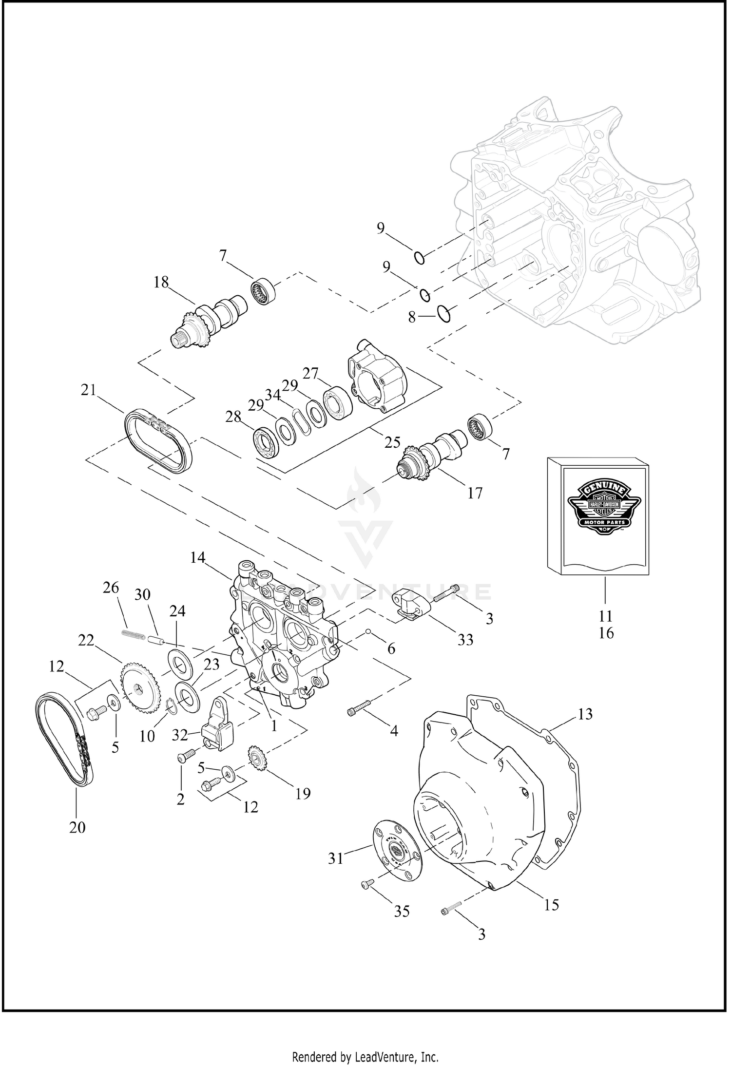 CAMSHAFTS & CAMSHAFT COVER - TWIN CAM 96™