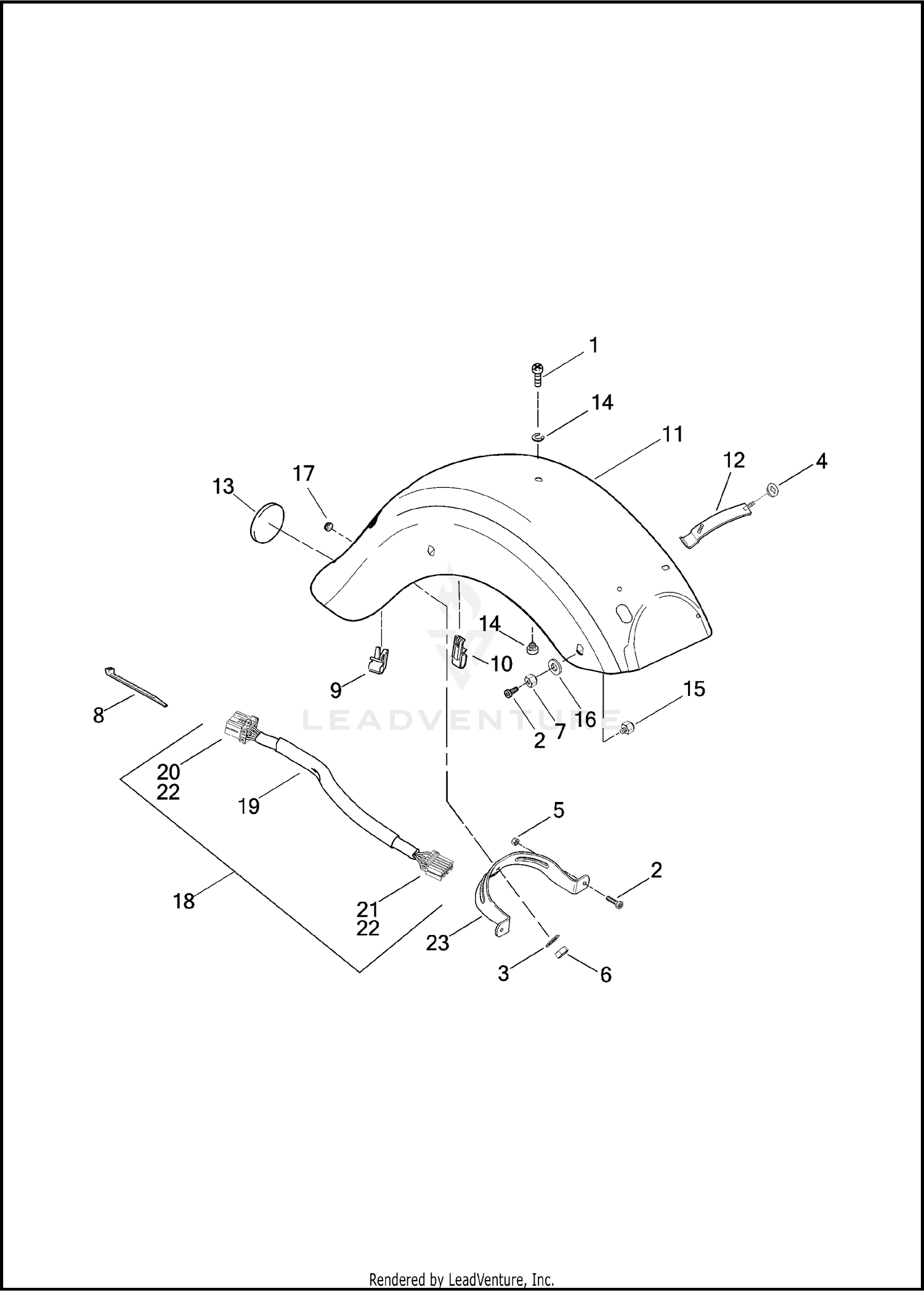 FENDER, REAR