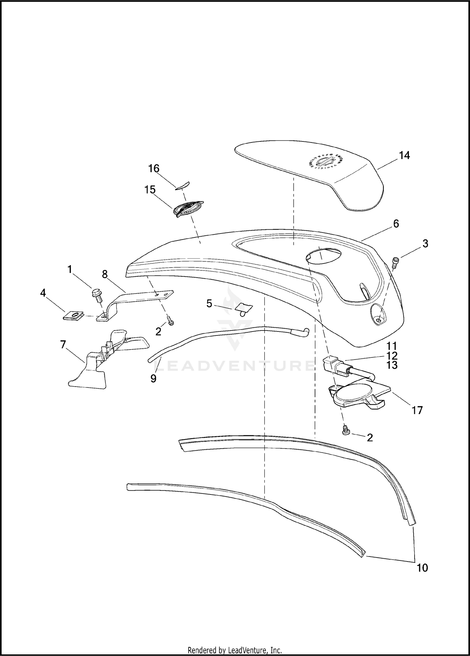 CONSOLE, FUEL TANK