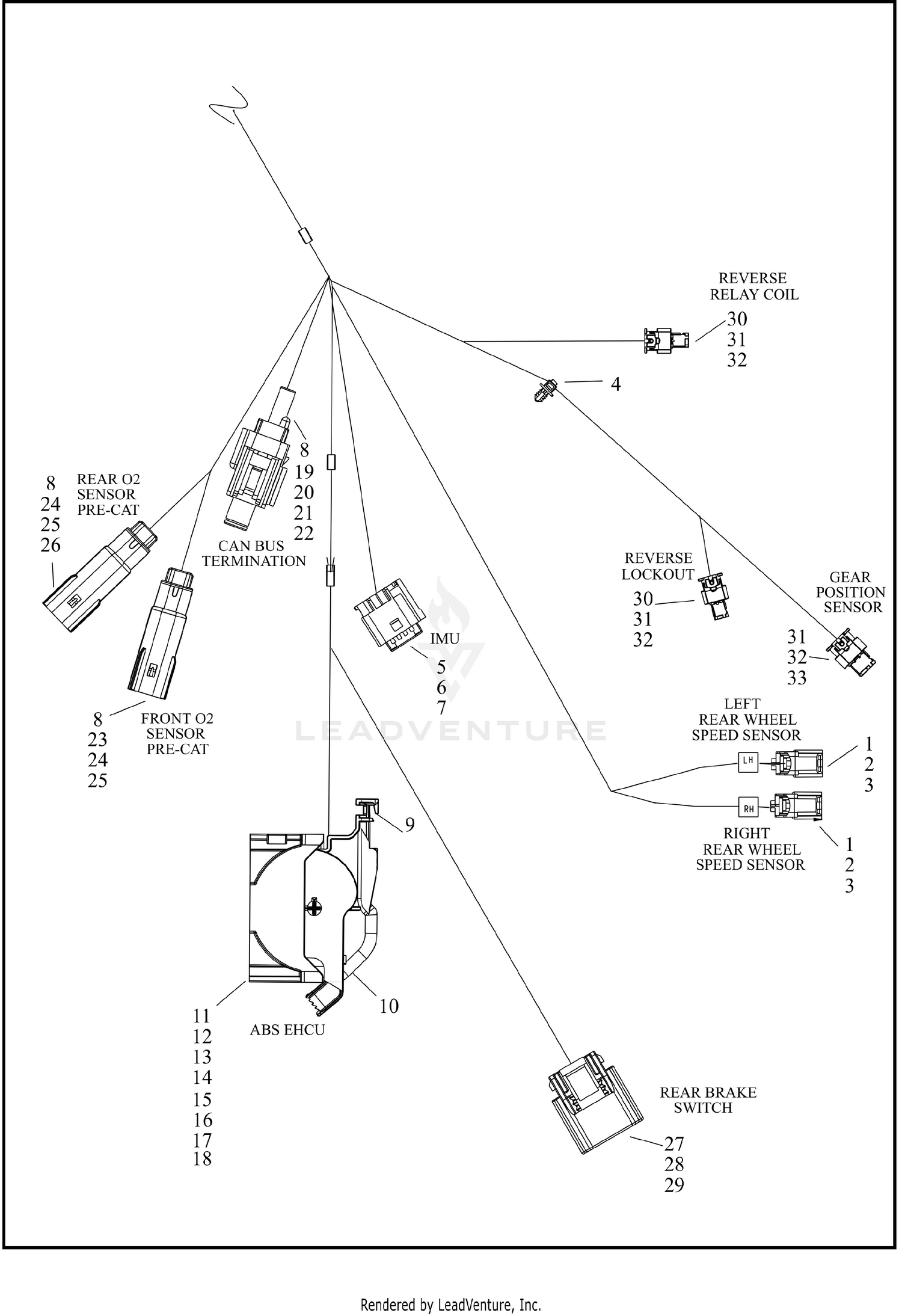 WIRE HARNESS, MAIN - FLTRT (7 OF 9)