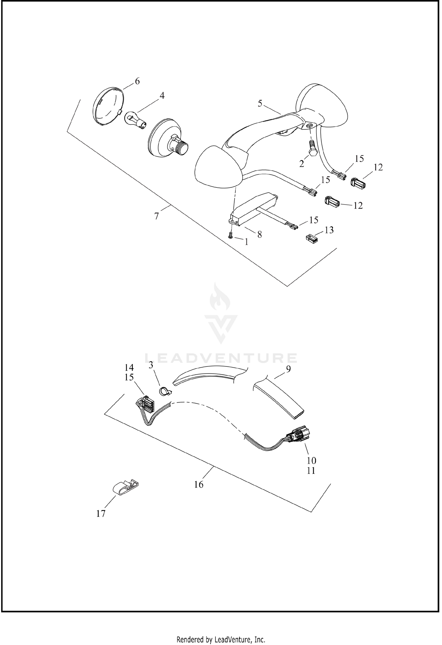 TURN SIGNALS, REAR - FLHTK, FLTRK, FLHXST AND FLTRXST (HDI)