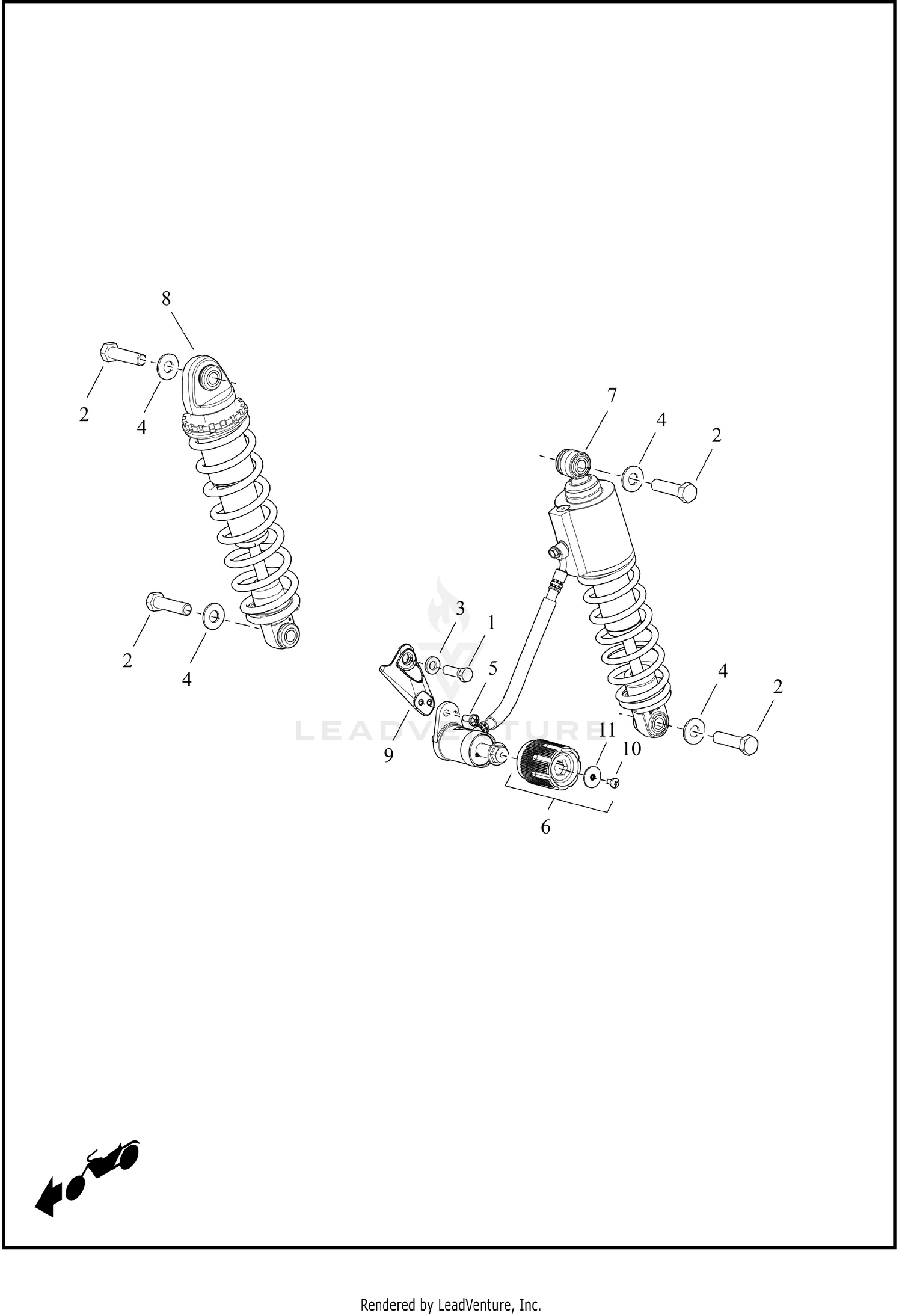 SHOCK ABSORBERS, REAR