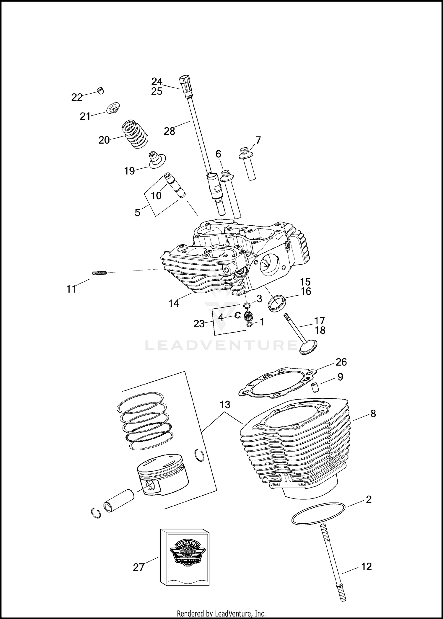 CYLINDERS, HEADS AND VALVES, TWIN-COOLED™ - TWIN CAM 103™