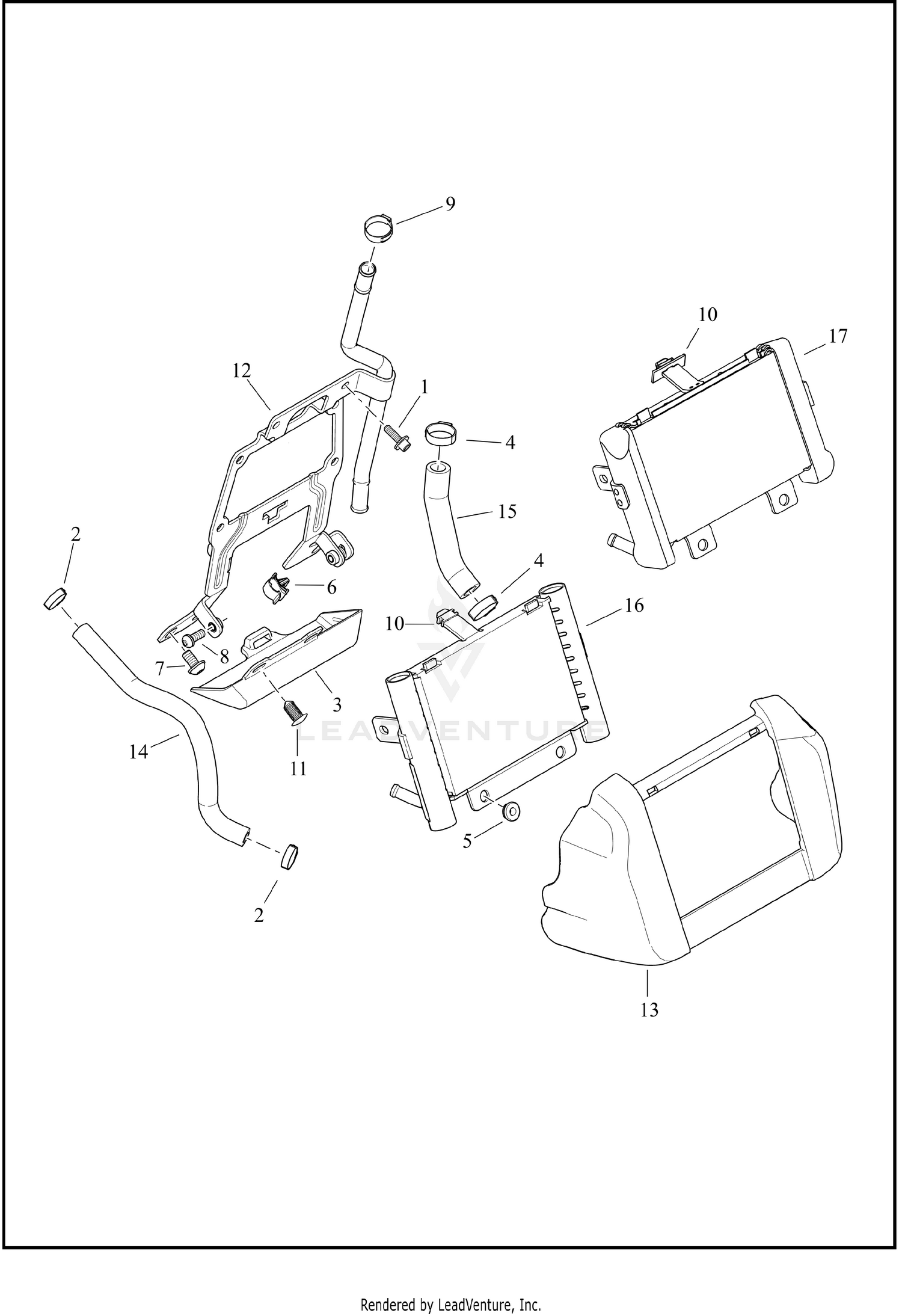 COOLANT DISTRIBUTION - AIR-COOLED