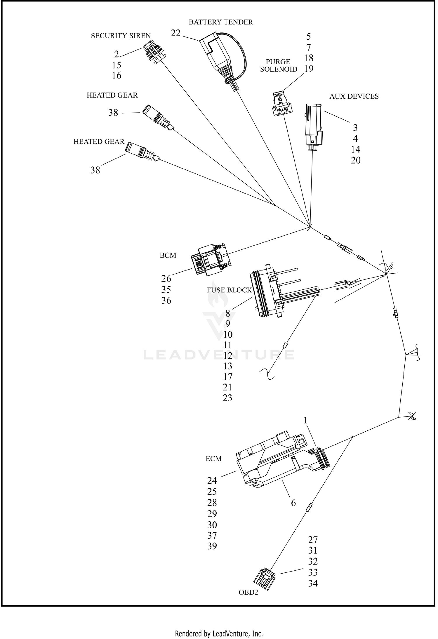 WIRING HARNESS, MAIN (4  OF 11)