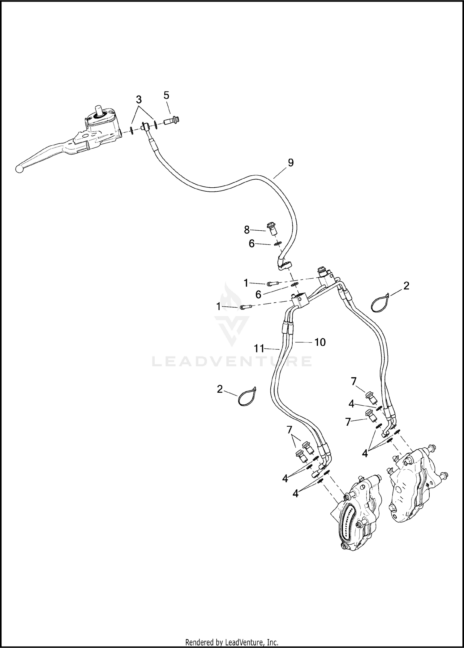 BRAKE LINE, FRONT