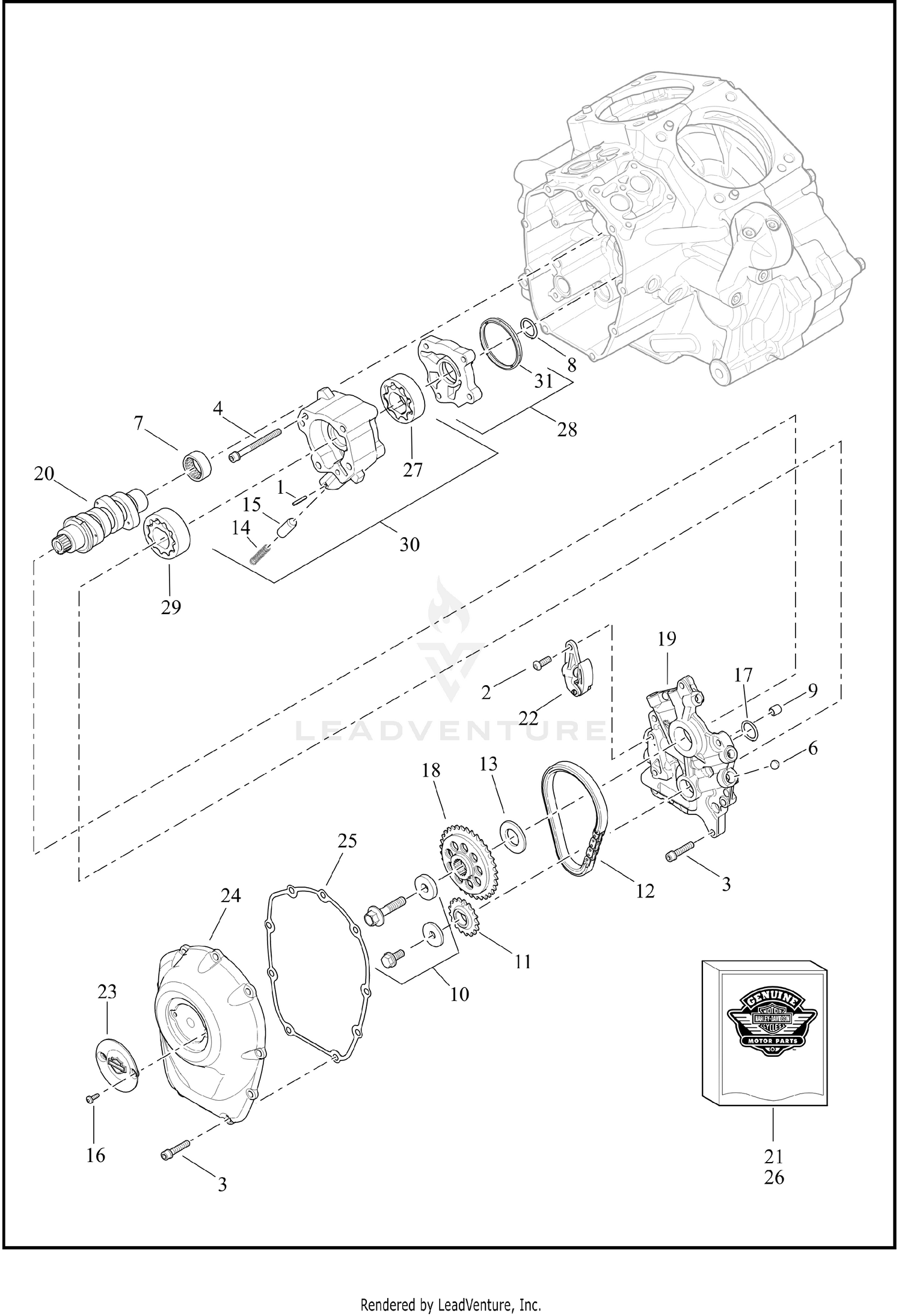 CAMSHAFTS AND CAMSHAFT COVER