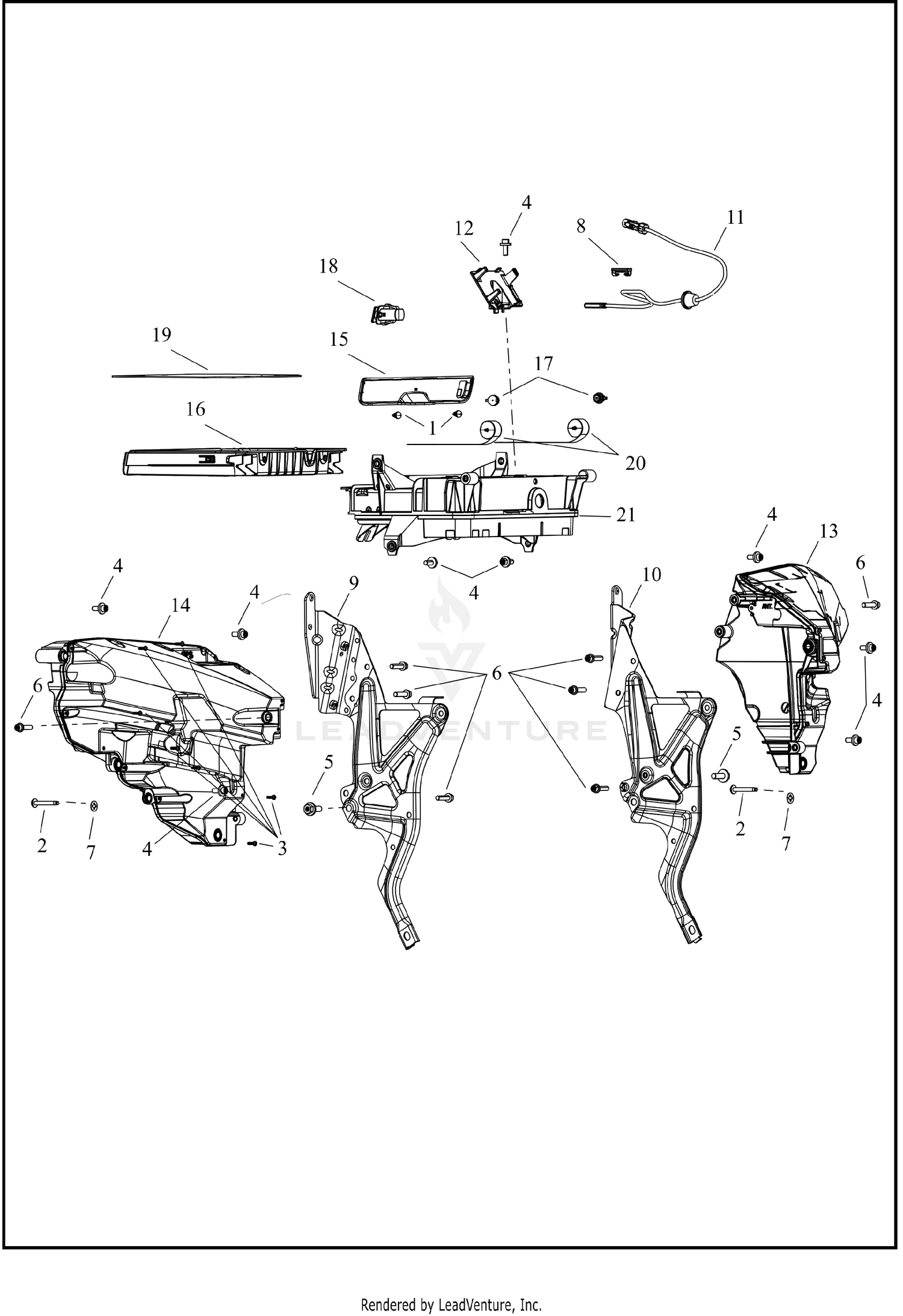 FAIRING, INNER (2 OF 2)