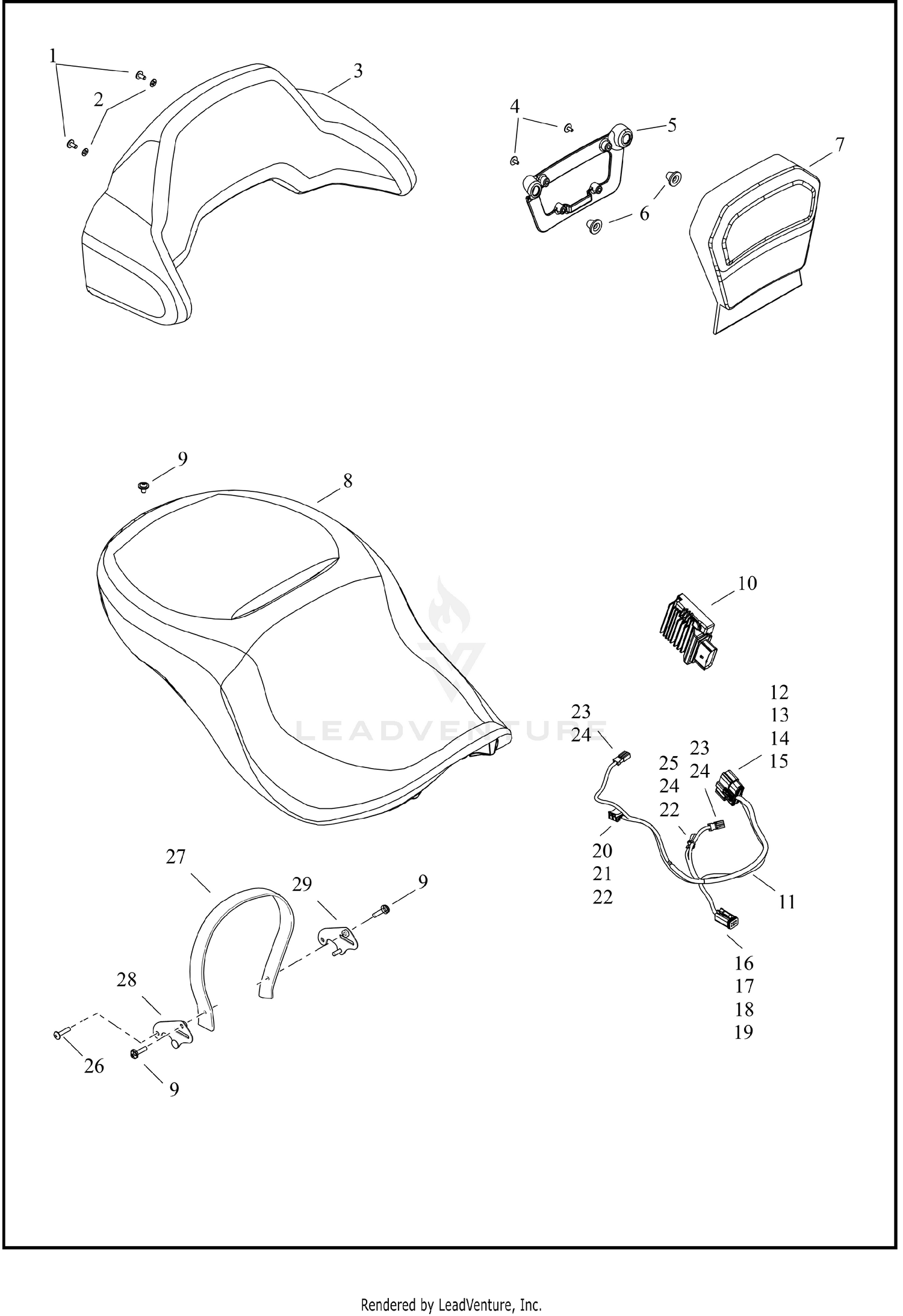 SEAT, FLHXL/FLTRXL