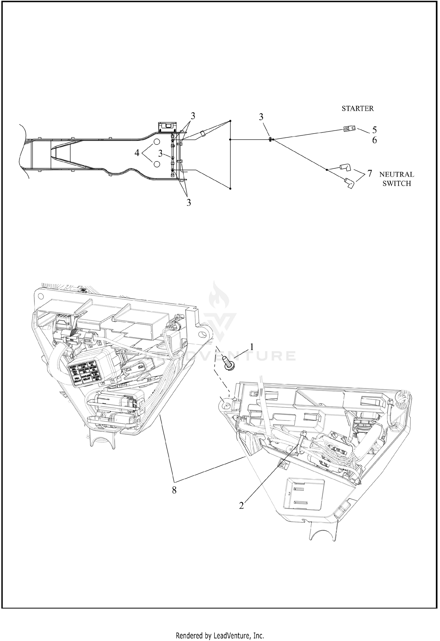 WIRING HARNESS, MAIN - FLHTCUTG, FLHTCUTGANV (6 OF 10)