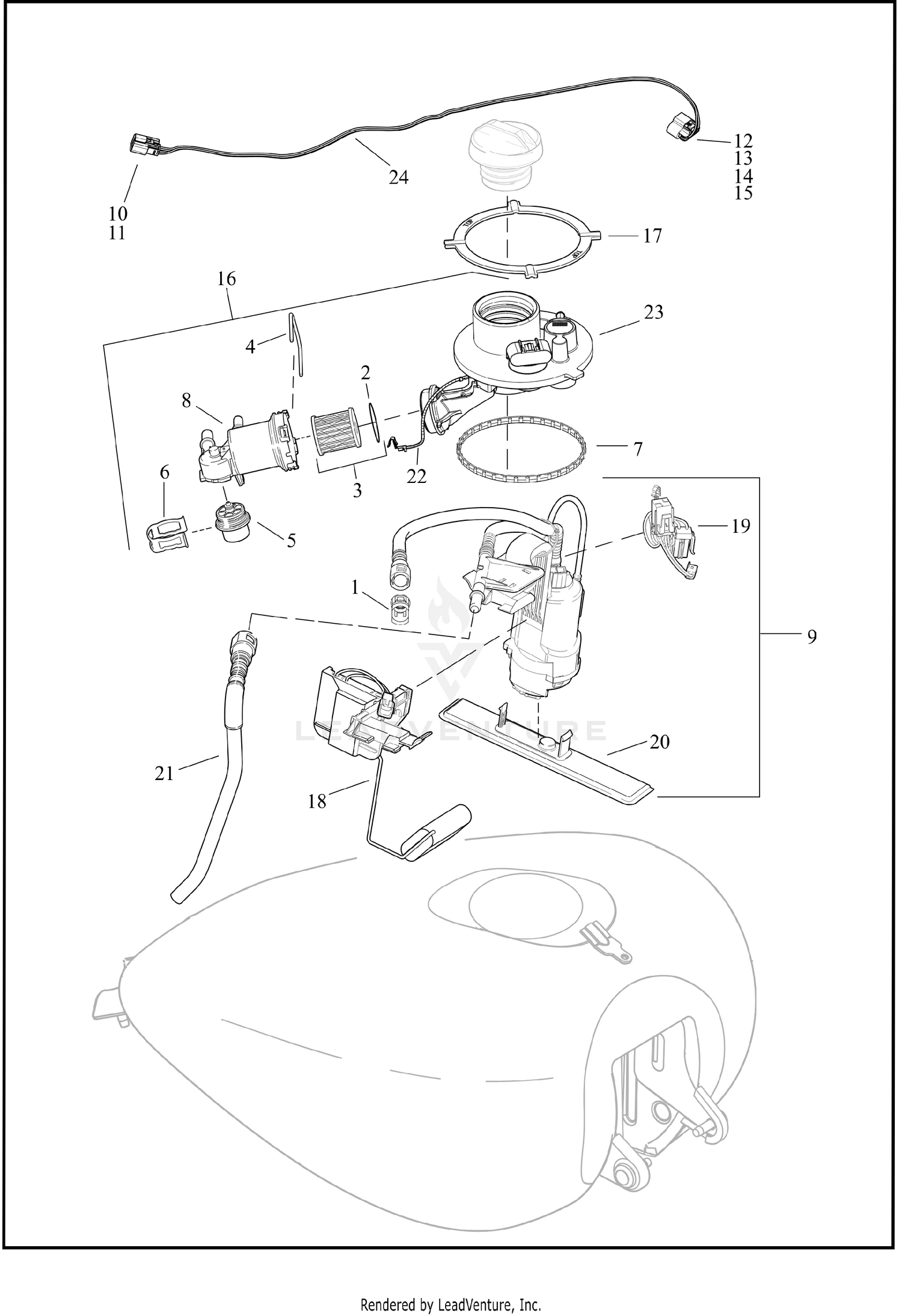 FUEL PUMP - FLHTP, FLTRXP