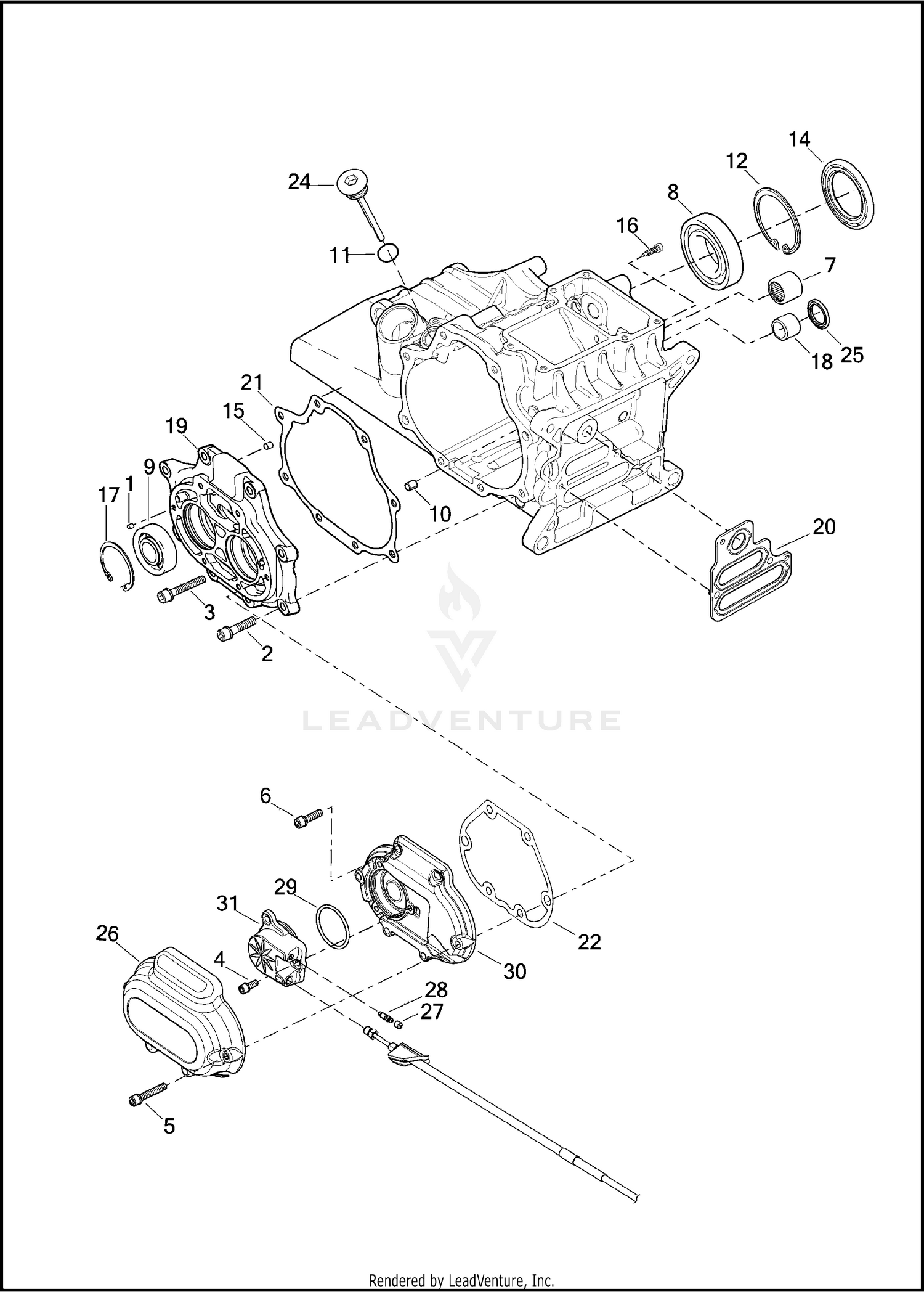 TRANSMISSION BEARINGS & COVERS