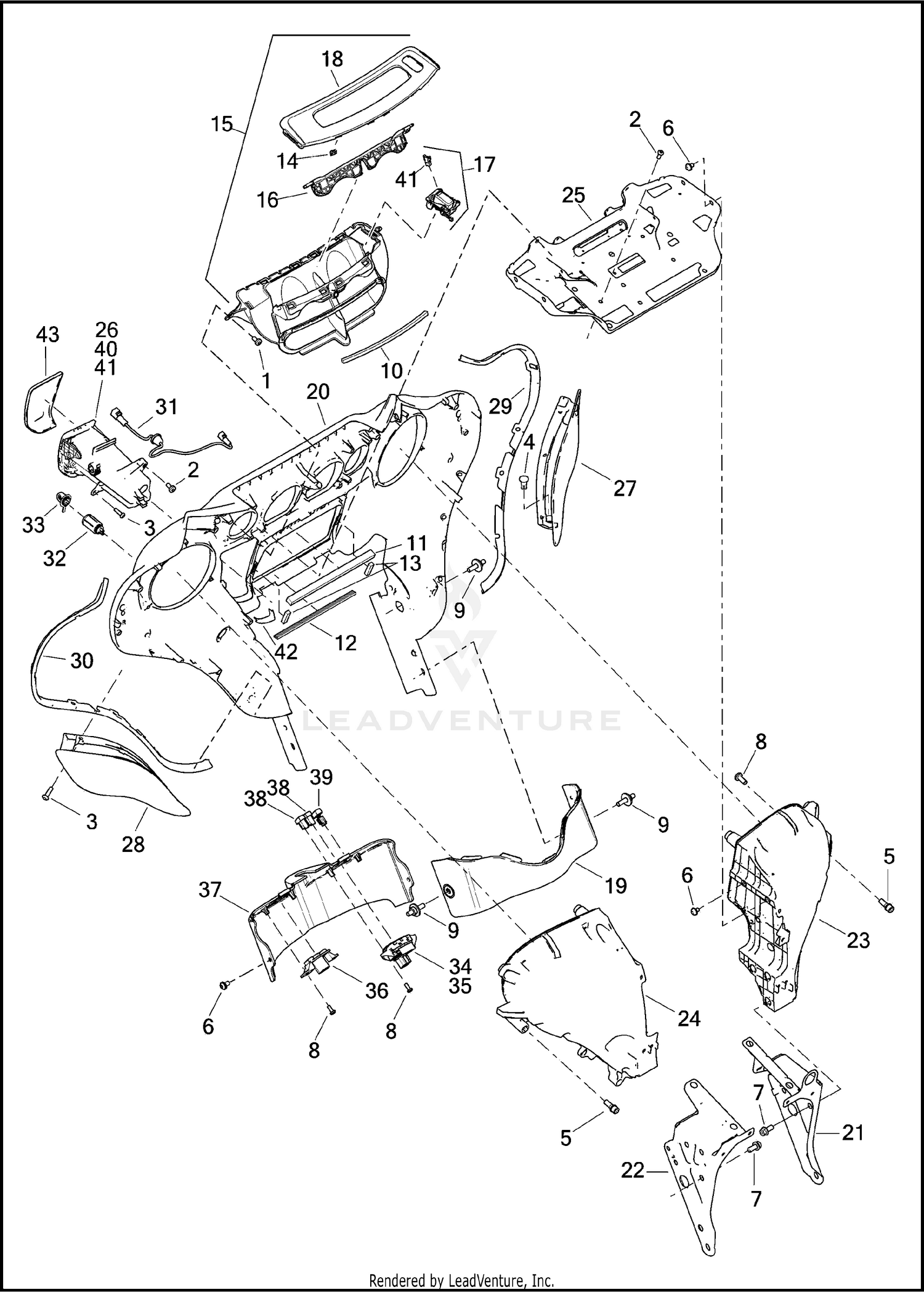 FAIRING, INNER - FLHTCUTG