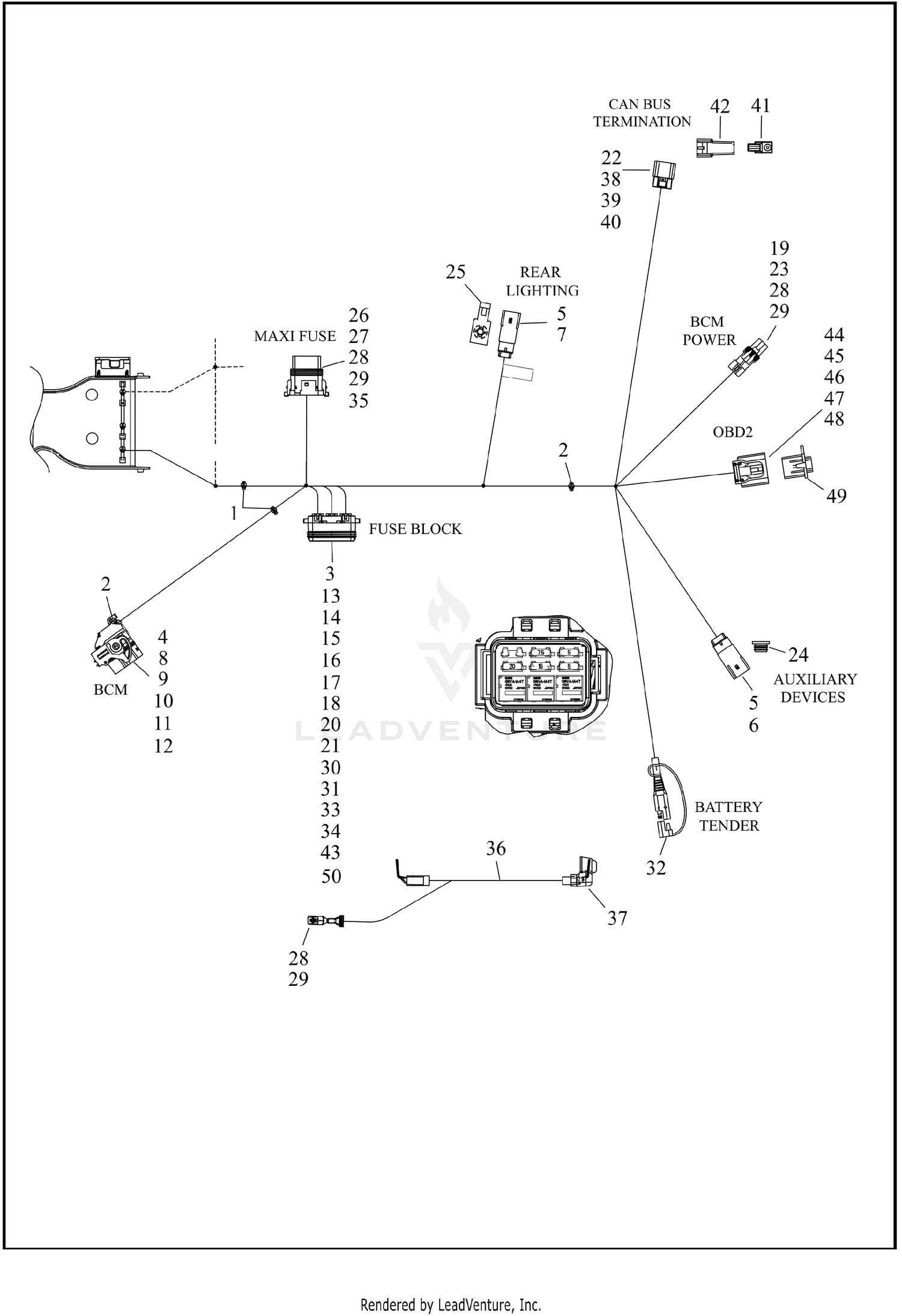 WIRING HARNESS, MAIN, ABS - FLTRXP (8 OF 9)