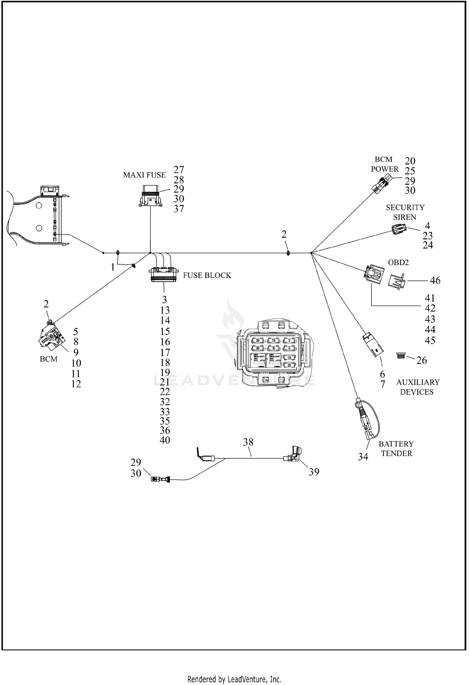 WIRING HARNESS, MAIN - FLHTCUTG, FLHTCUTGANV (9 OF 10)