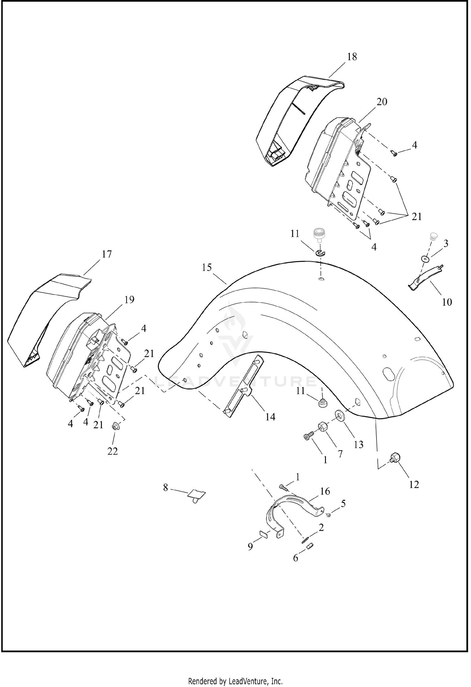 FENDER, REAR