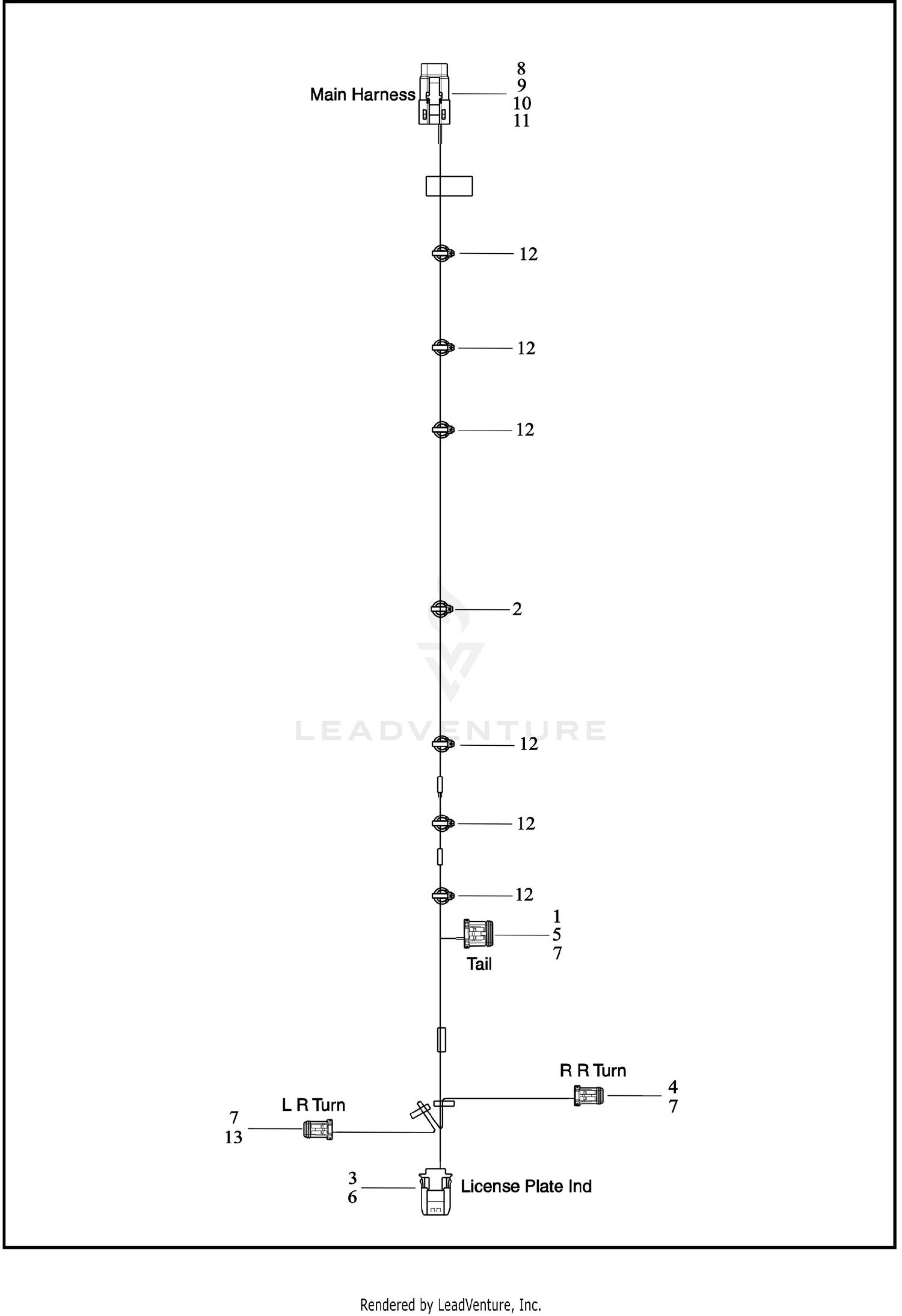 WIRING HARNESS JUMPER - REAR