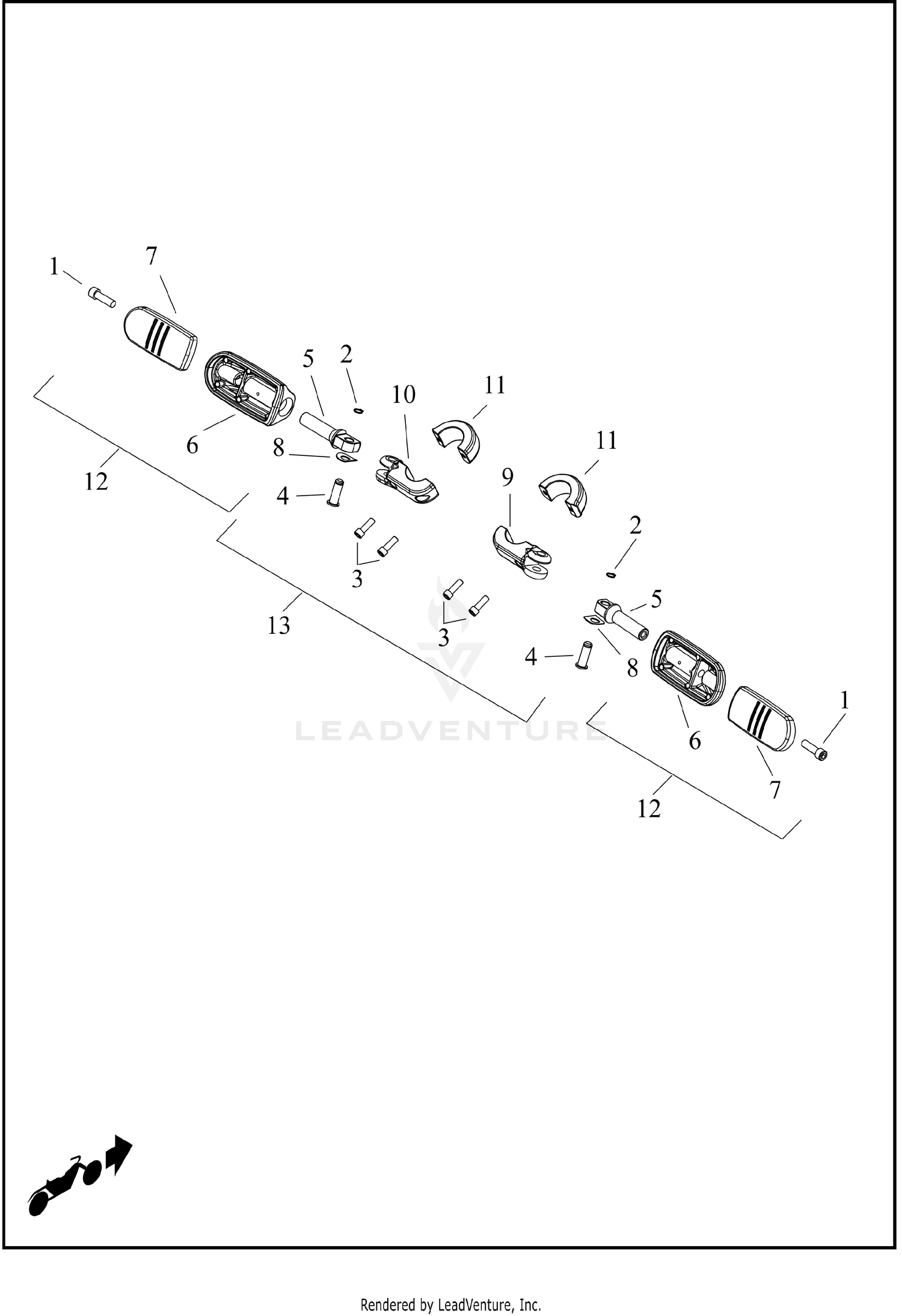 FOOTPEGS, HIGHWAY - FLHXL/FLTRXL