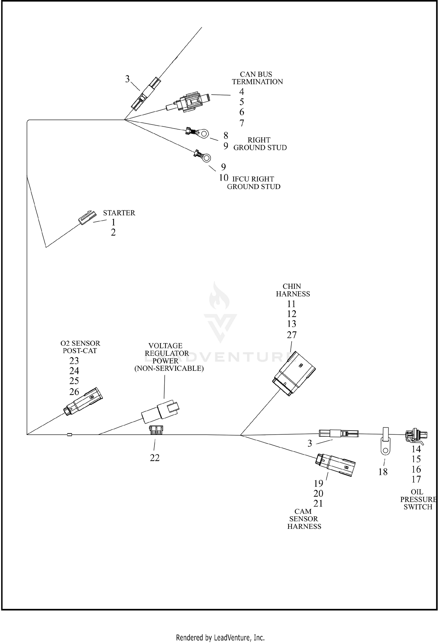 WIRE HARNESS, MAIN - FLTRT (6 OF 9)