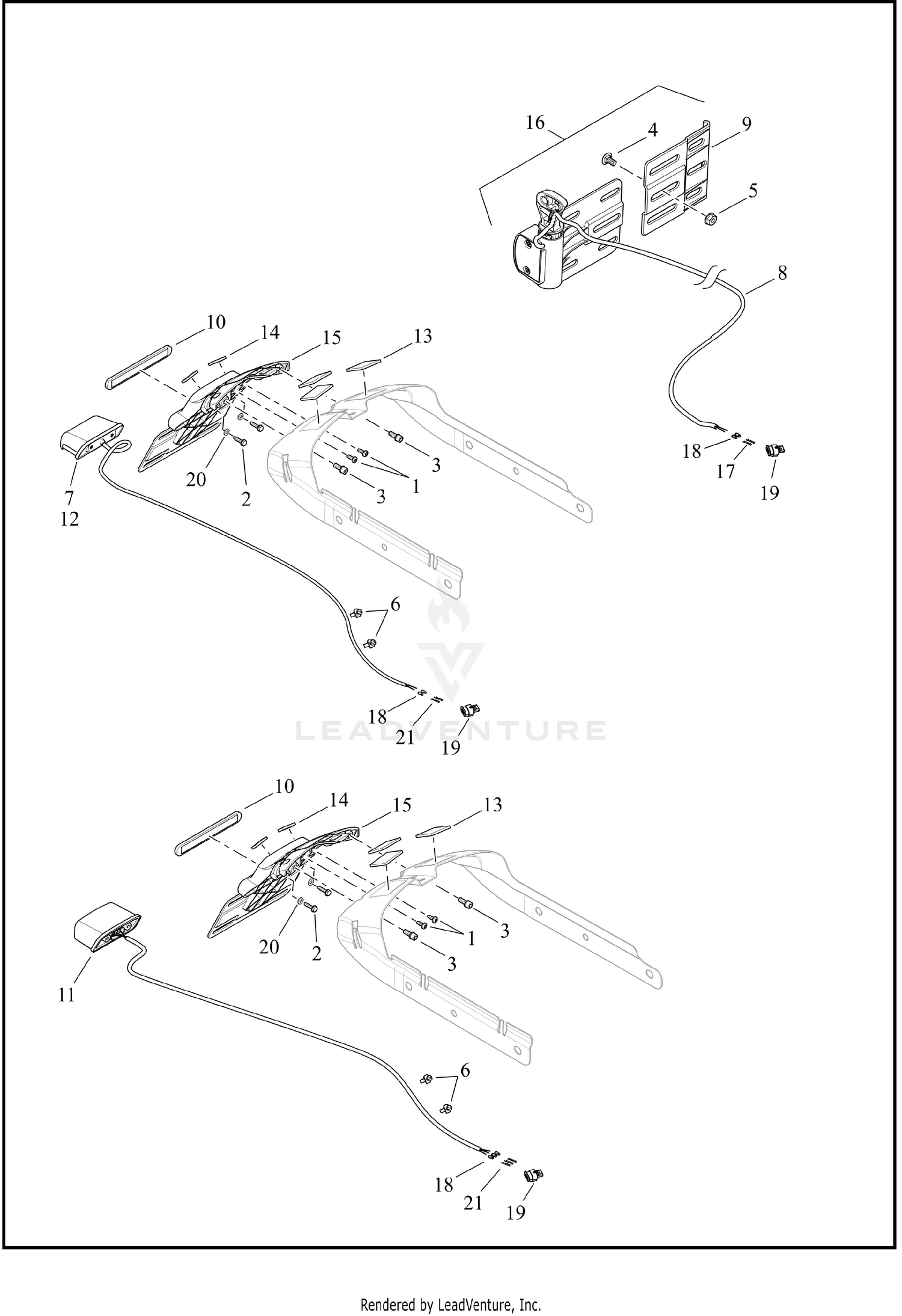 LICENSE PLATE BRACKETS - FLFB, FLSTFI