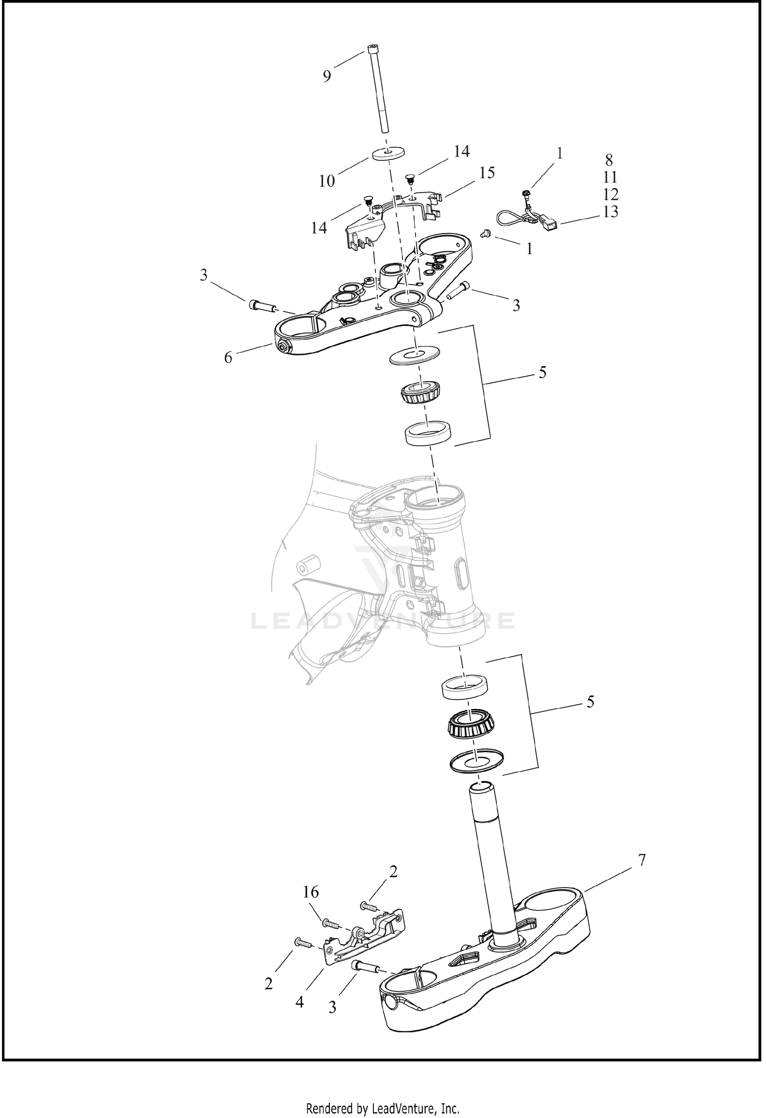 FORK BRACKETS, FRONT
