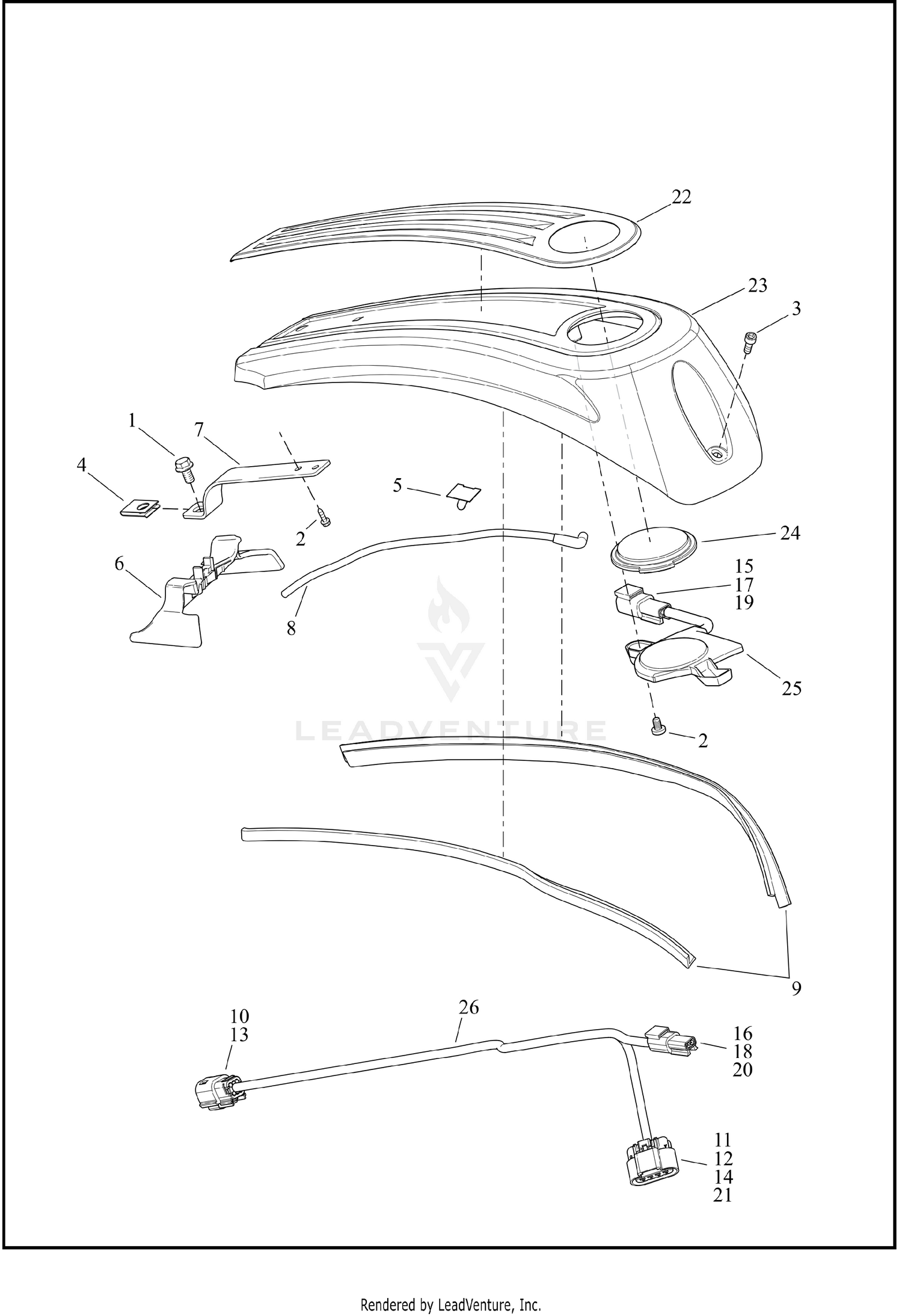 CONSOLE, FUEL TANK