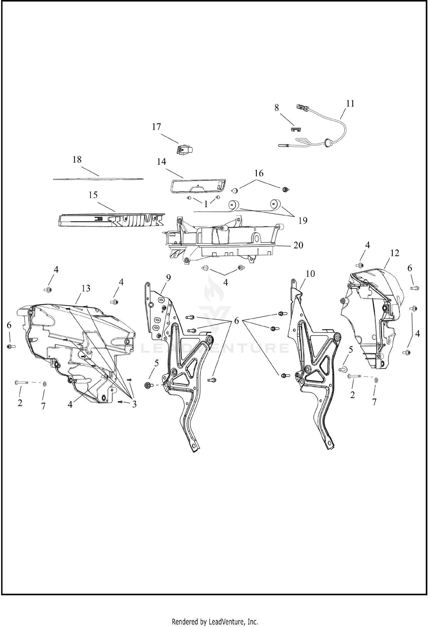 FAIRING, INNER - FLHX/FLHXL (2 OF 2)