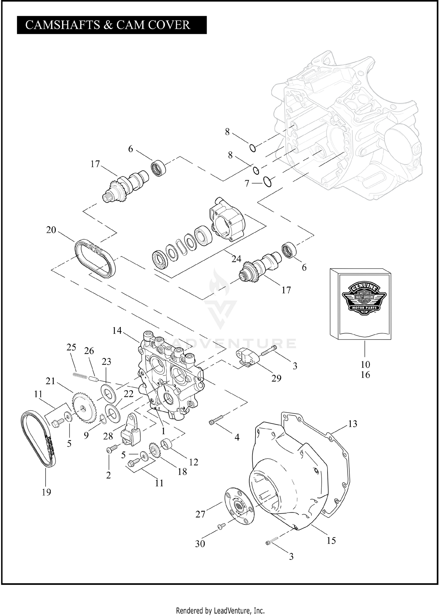 CAMSHAFTS & CAM COVER - TWIN CAM 88™