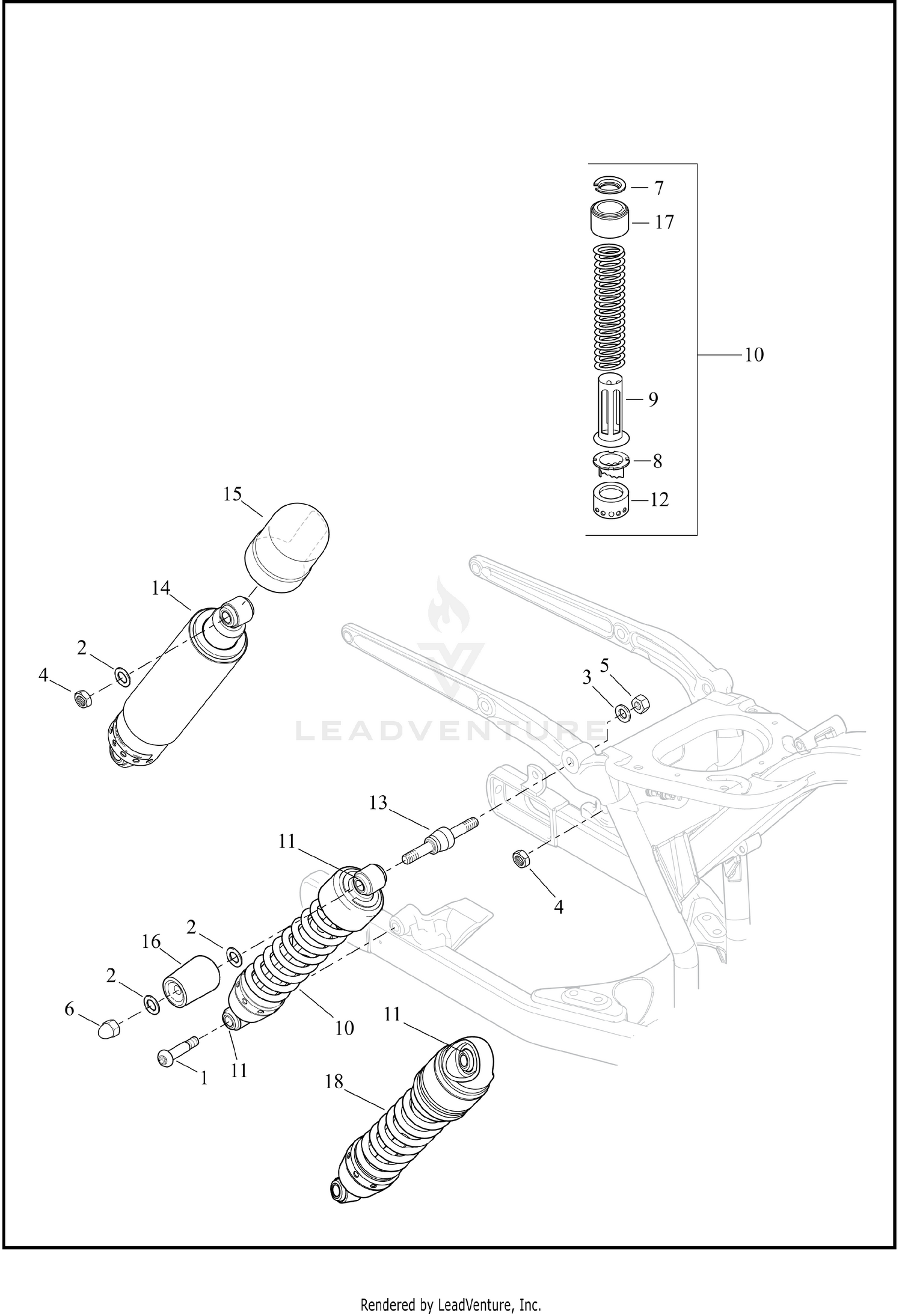 SHOCK ABSORBERS, REAR