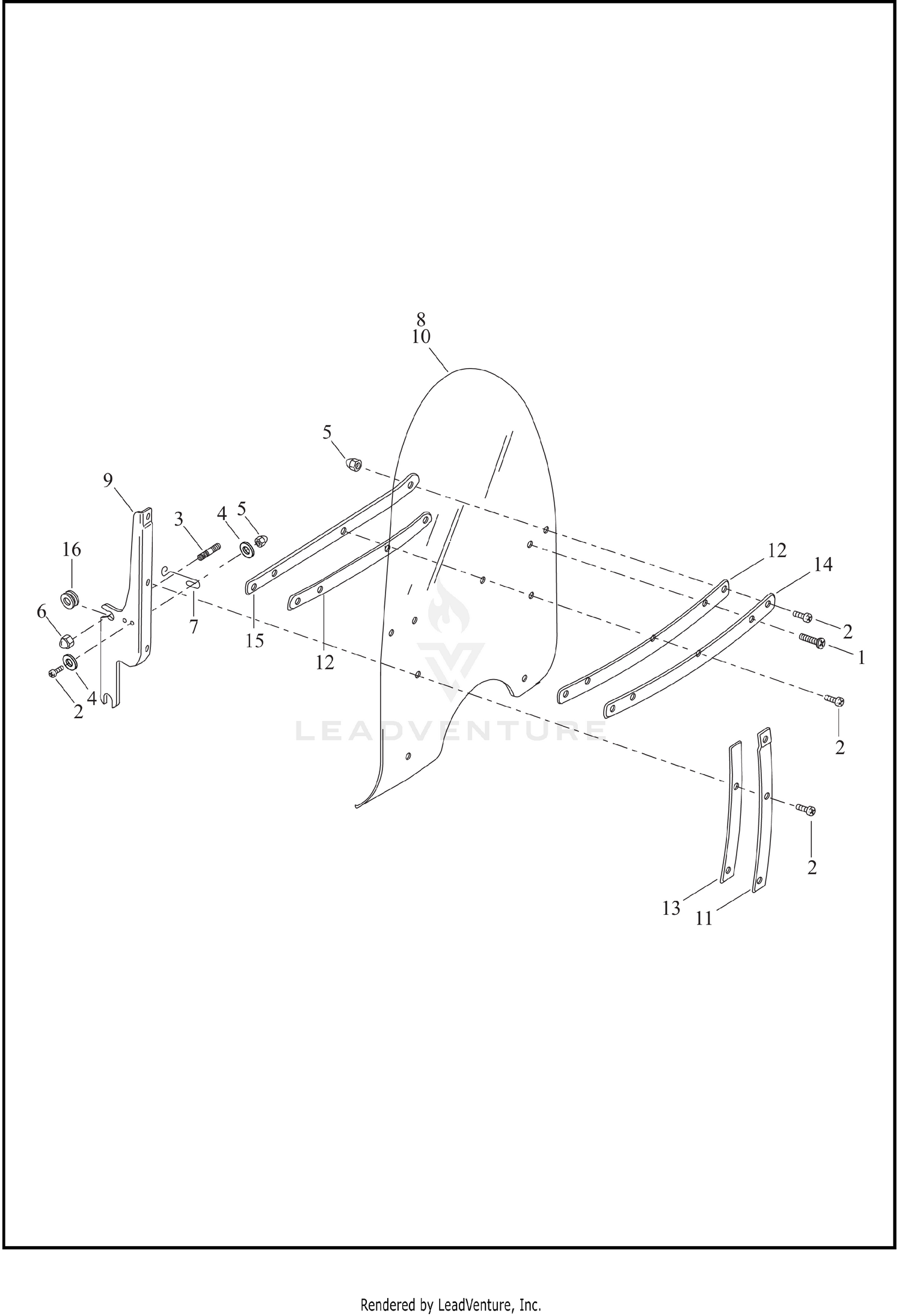 WINDSHIELD - FLHP