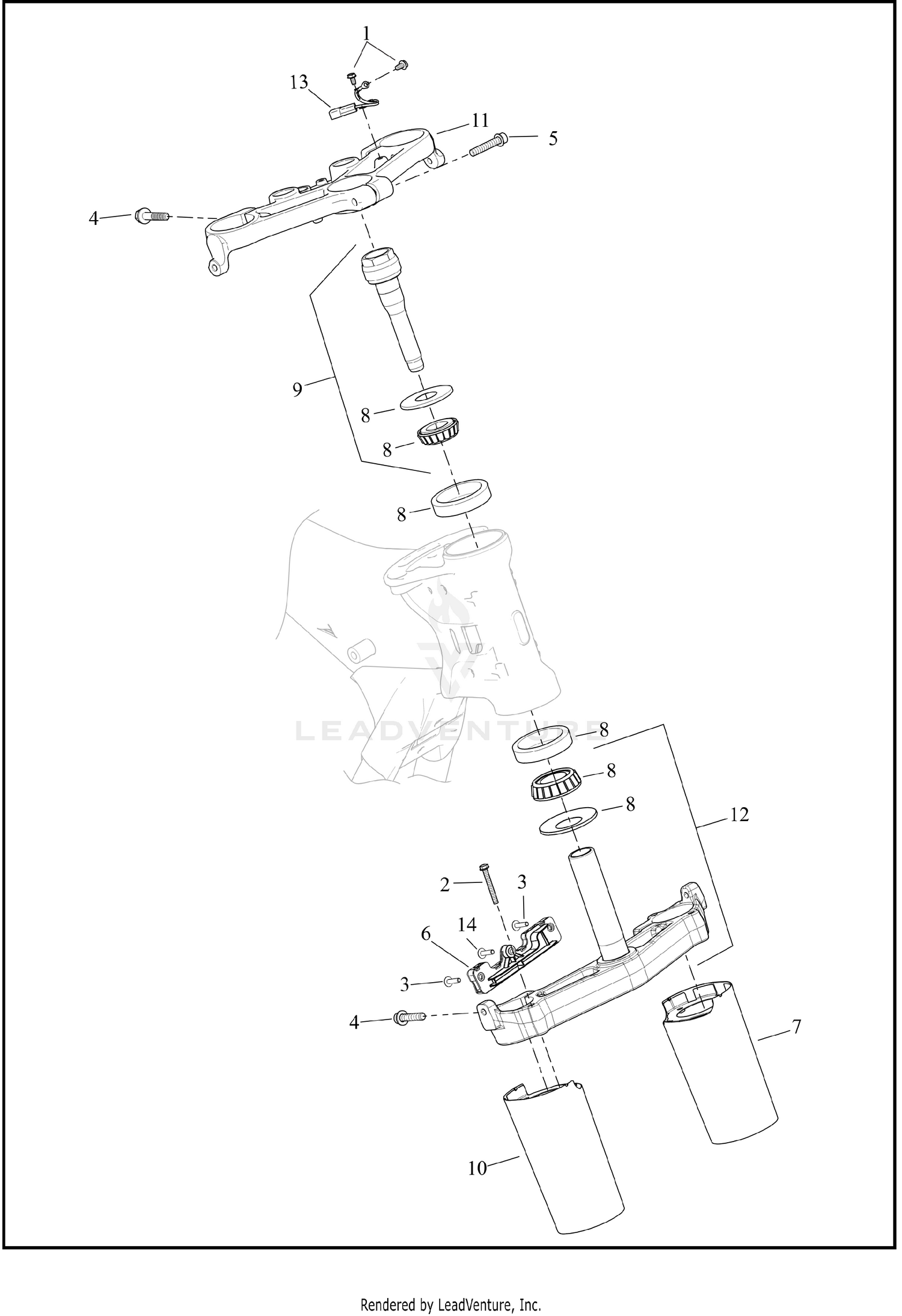 FORK BRACKETS, FRONT