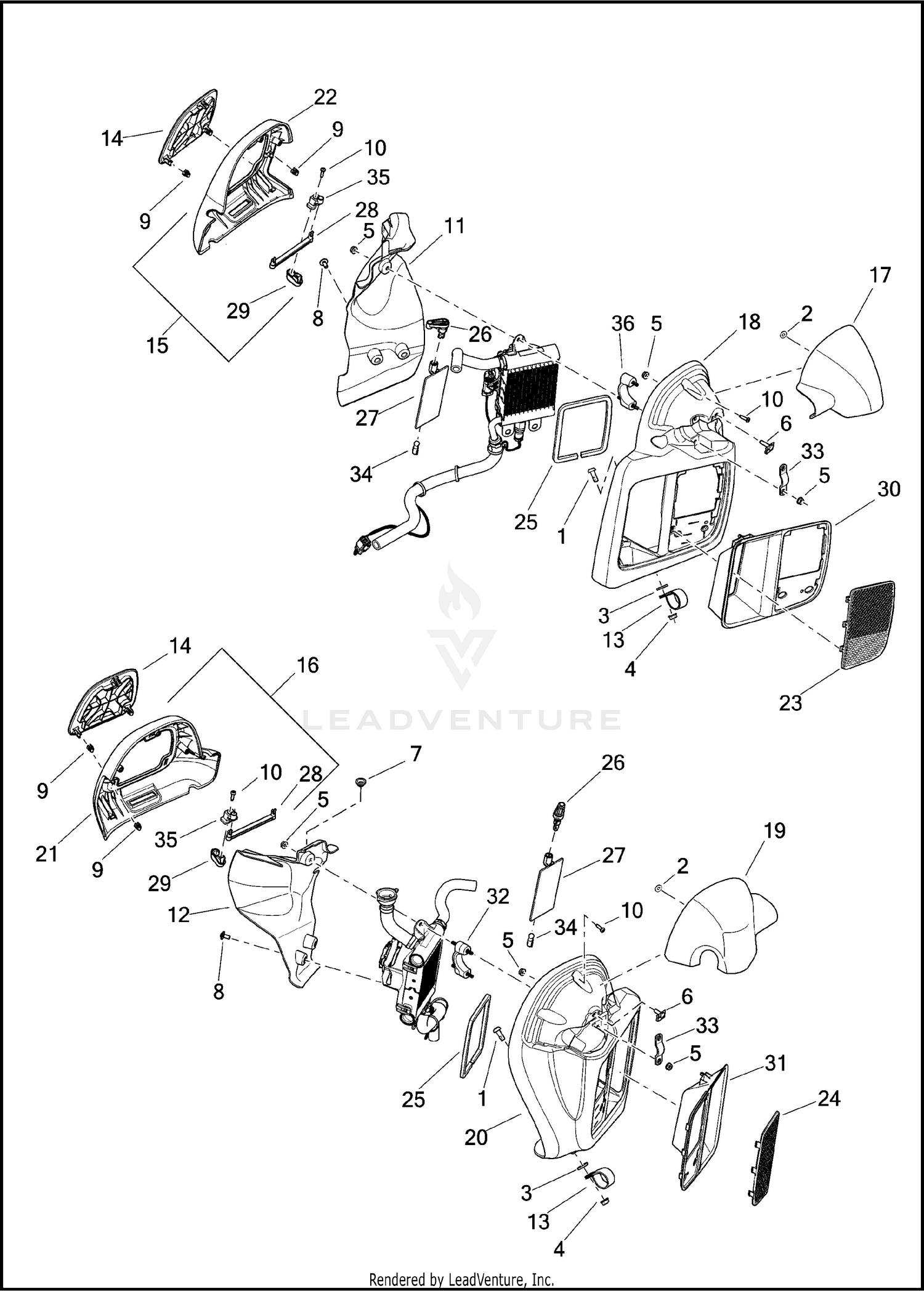 FAIRING LOWERS - ULTRA - TWIN-COOLED™