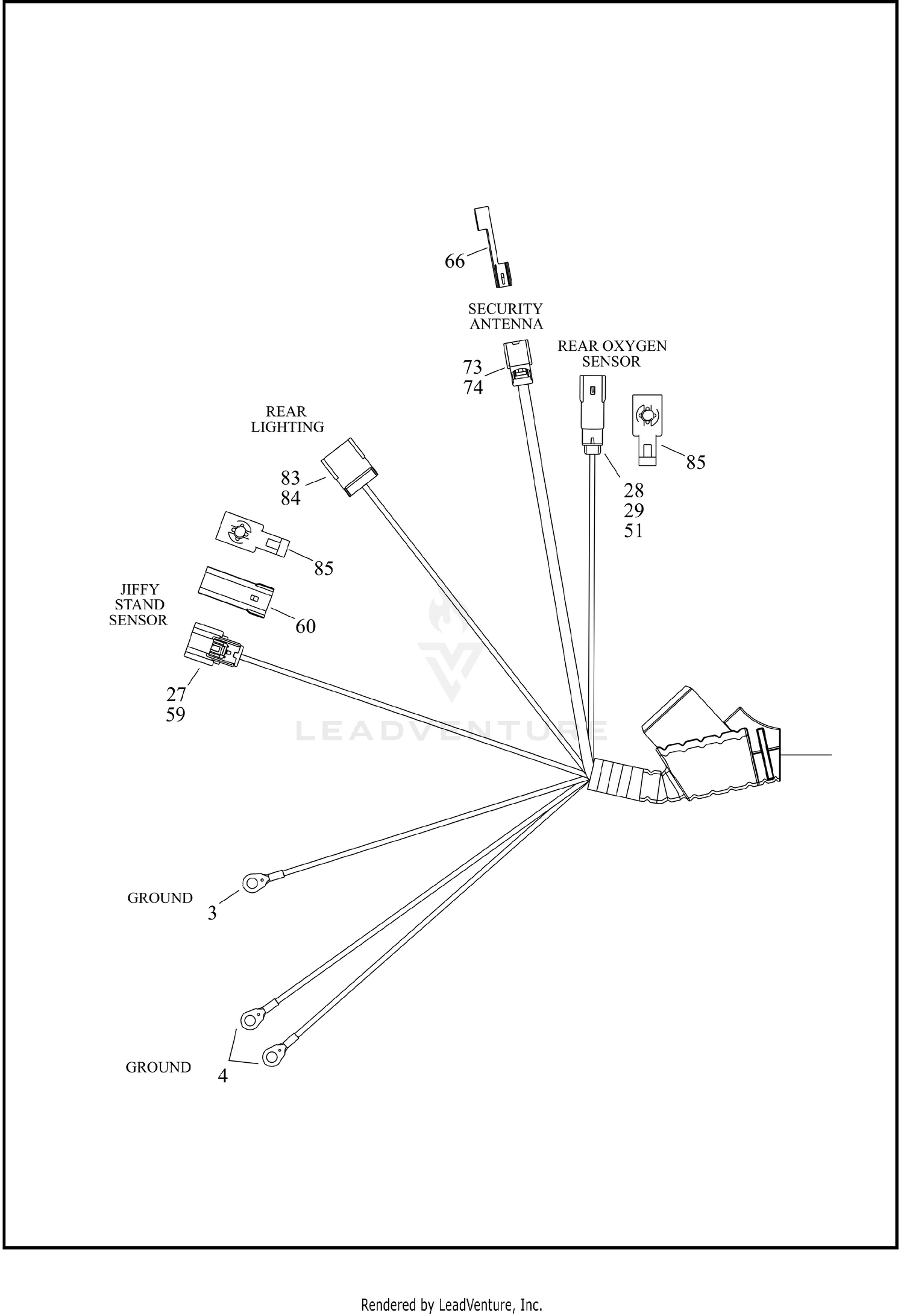 WIRING HARNESS, MAIN, NON-ABS (2 OF 5)