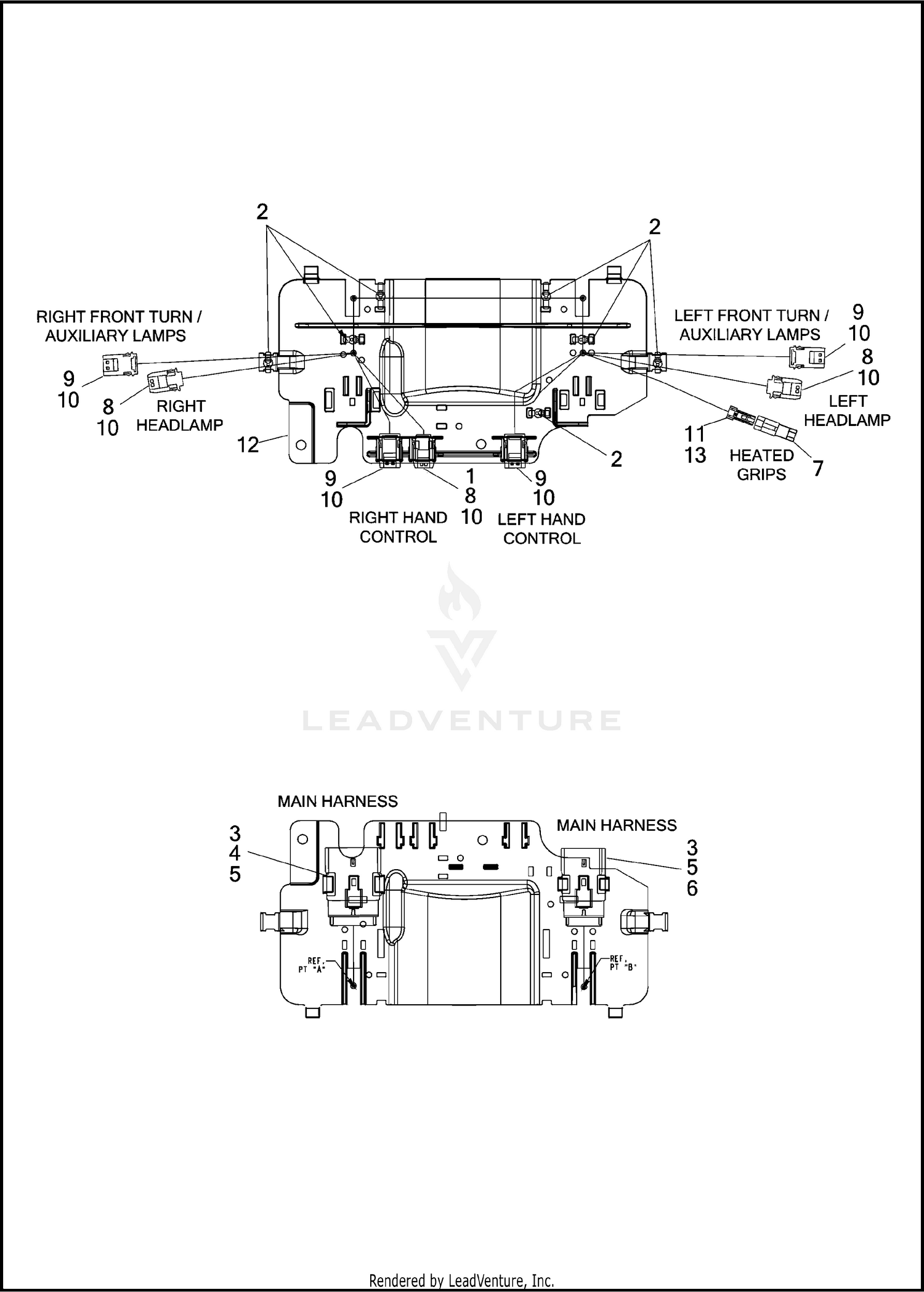 WIRING HARNESS, FAIRING - FLHTCUTG - HDI EXCEPT JAPAN