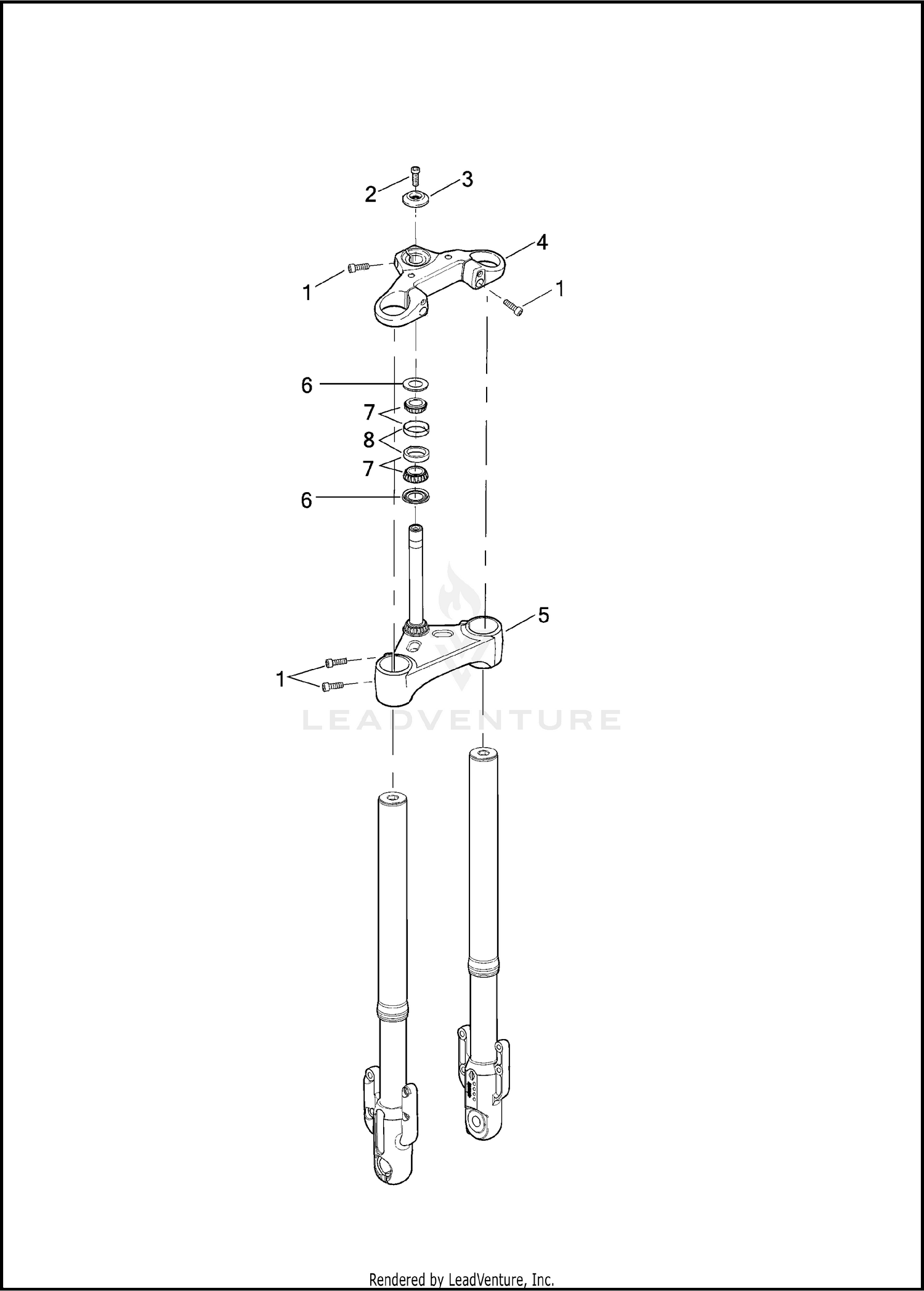 FORK, FRONT BRACKET