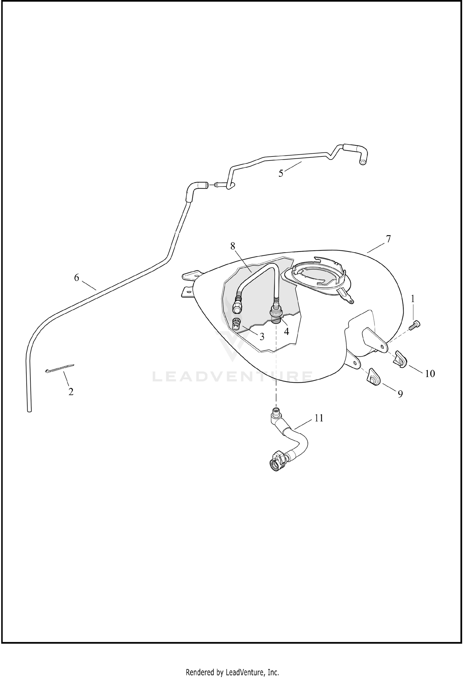 FUEL TANK - FLHTP, FLTRXP
