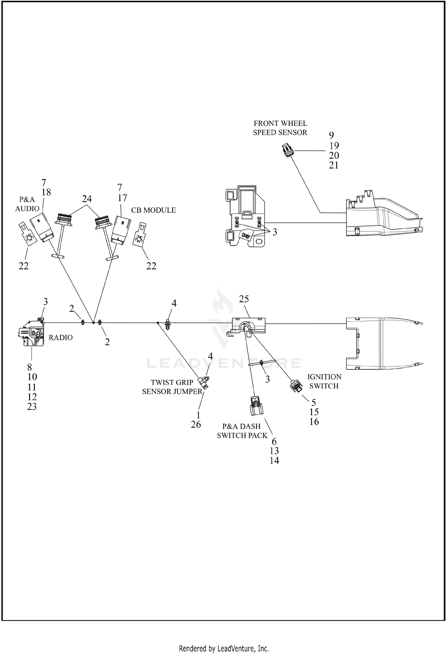 WIRING HARNESS, MAIN - FLHTCUTG, FLHTCUTGANV (2 OF 10)
