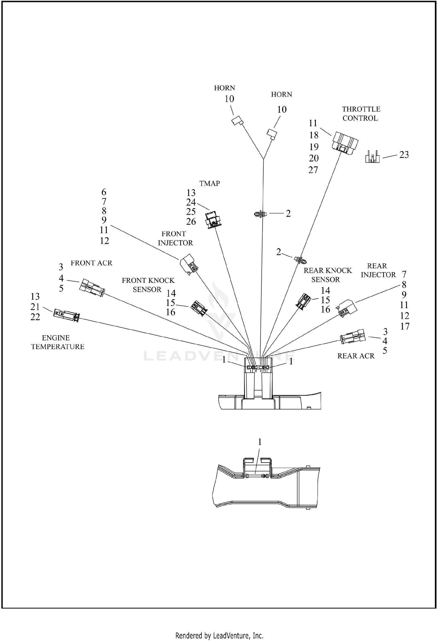 WIRING HARNESS, MAIN, ABS - FLHP (3 OF 9)