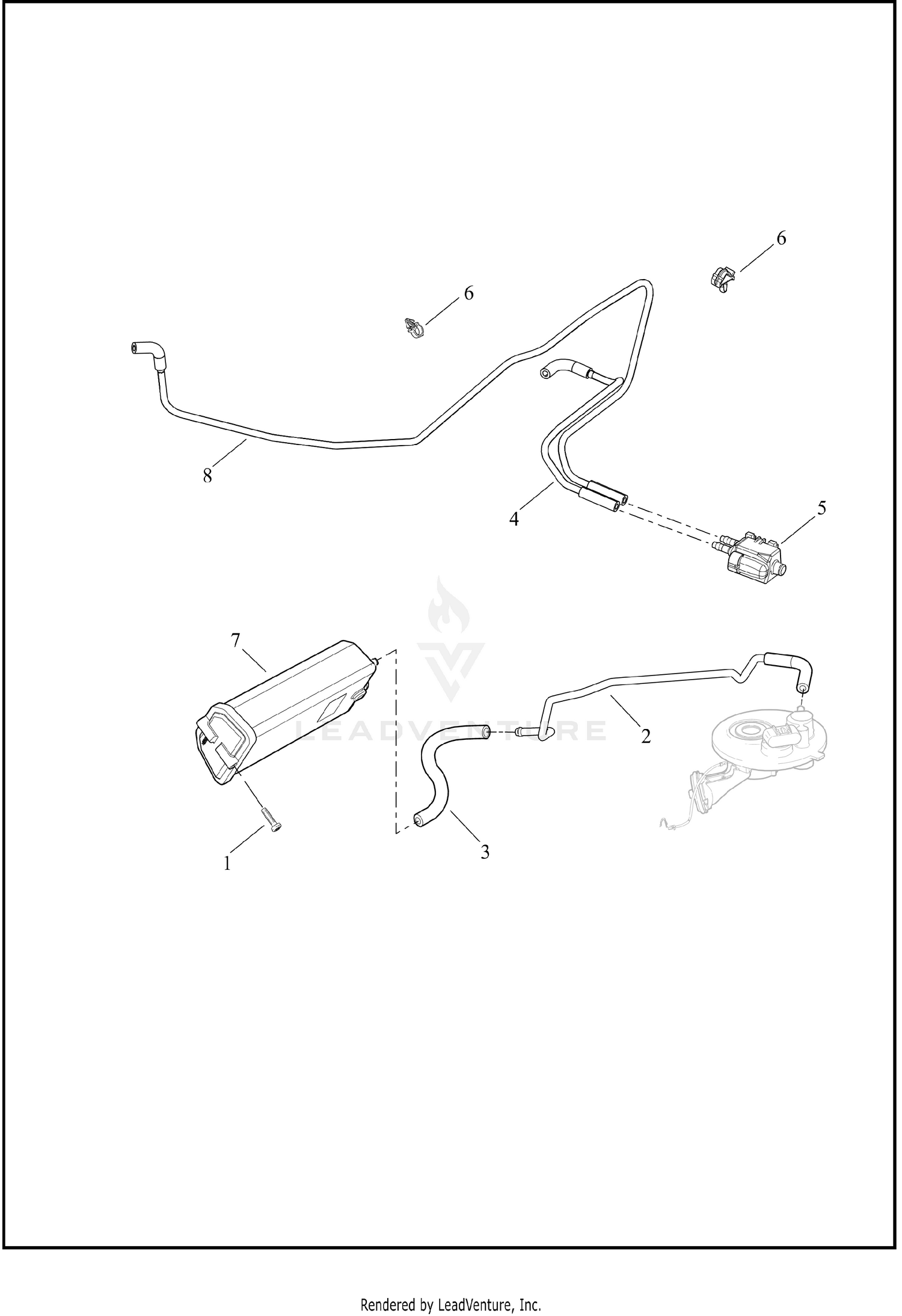 EVAPORATIVE EMISSIONS COMPONENTS