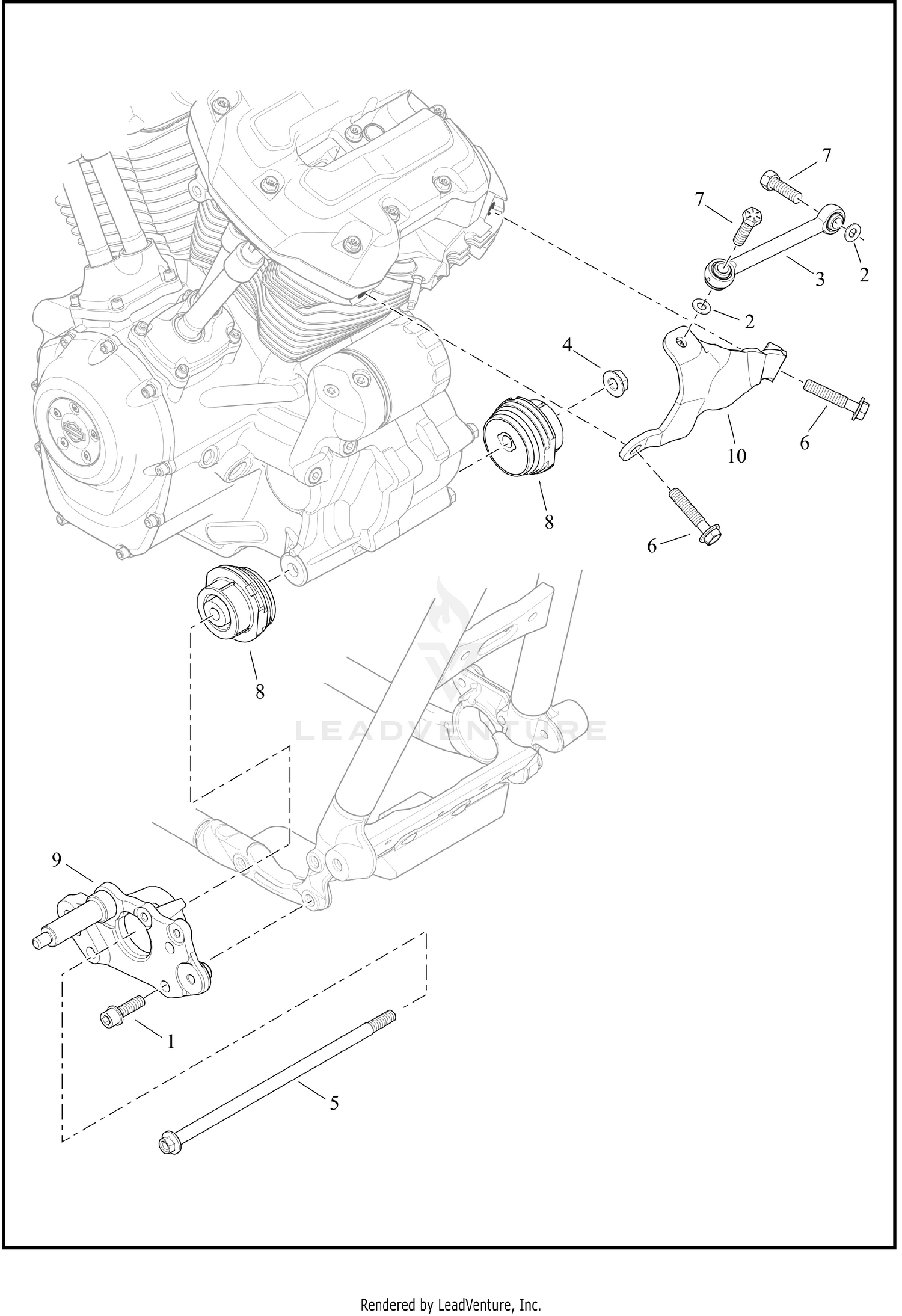 ENGINE MOUNTS AND STABILIZER LINK