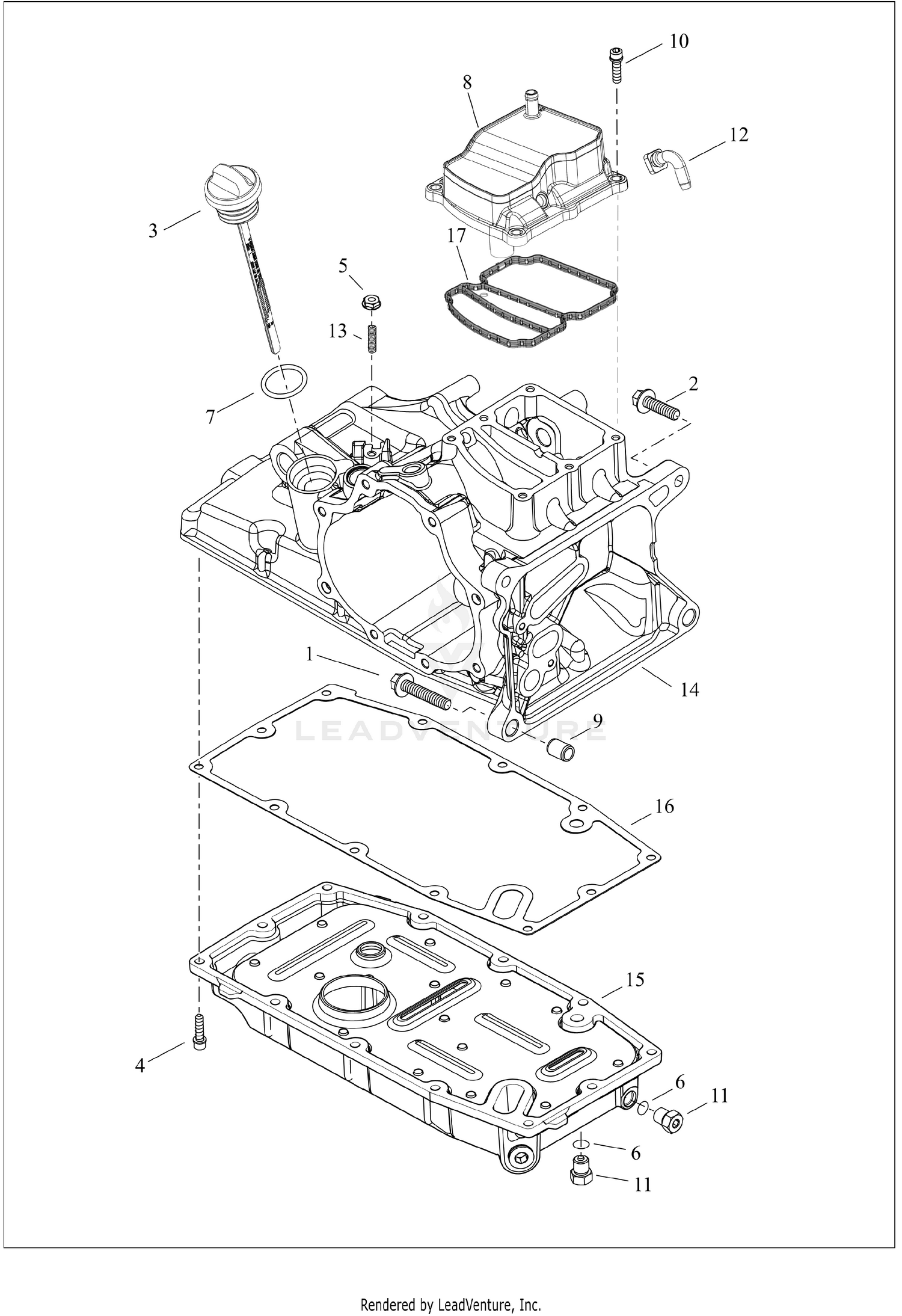 TRANSMISSION HOUSING, COVER AND OIL PAN